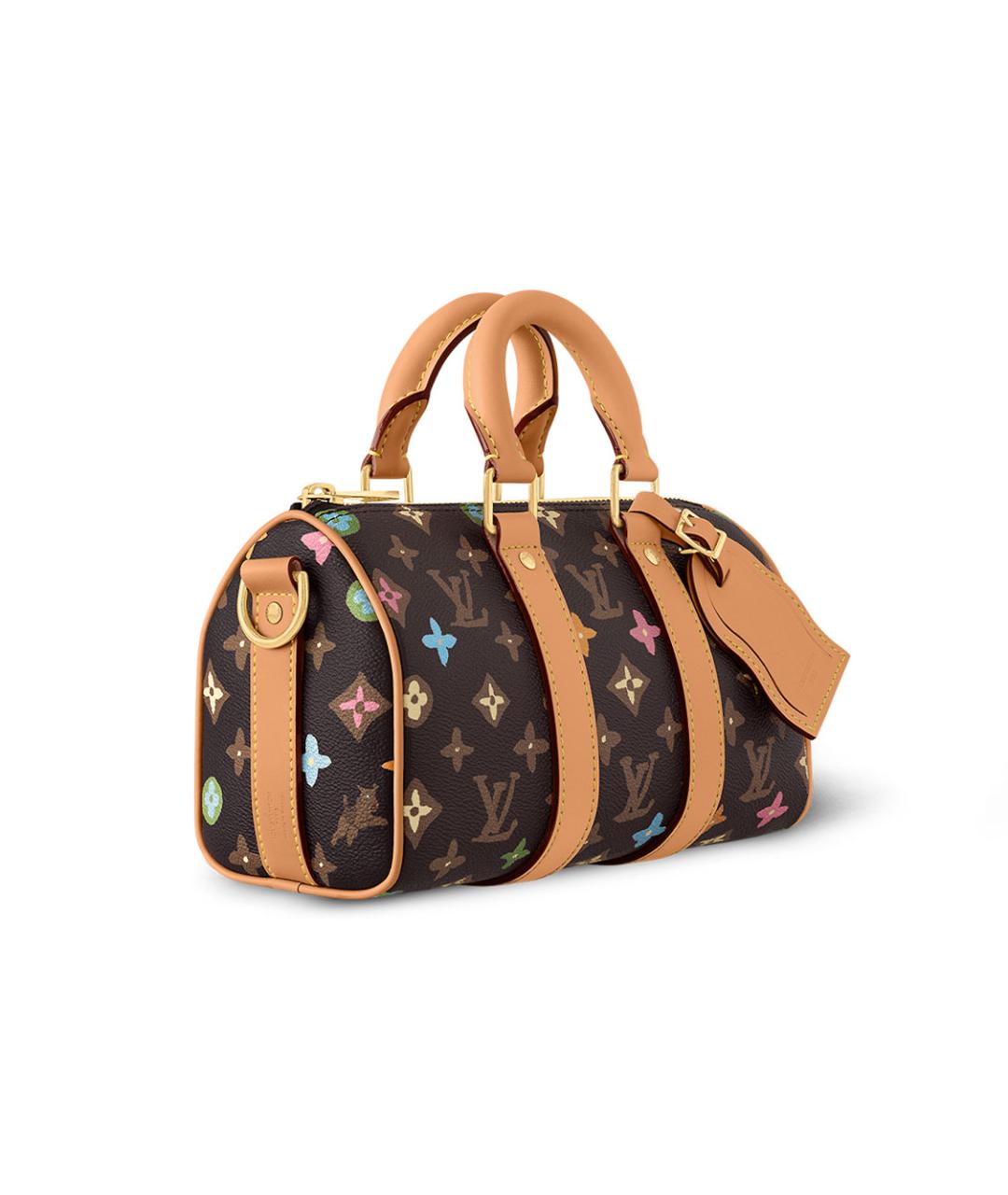 LOUIS VUITTON Коричневая кожаная сумка через плечо, фото 2