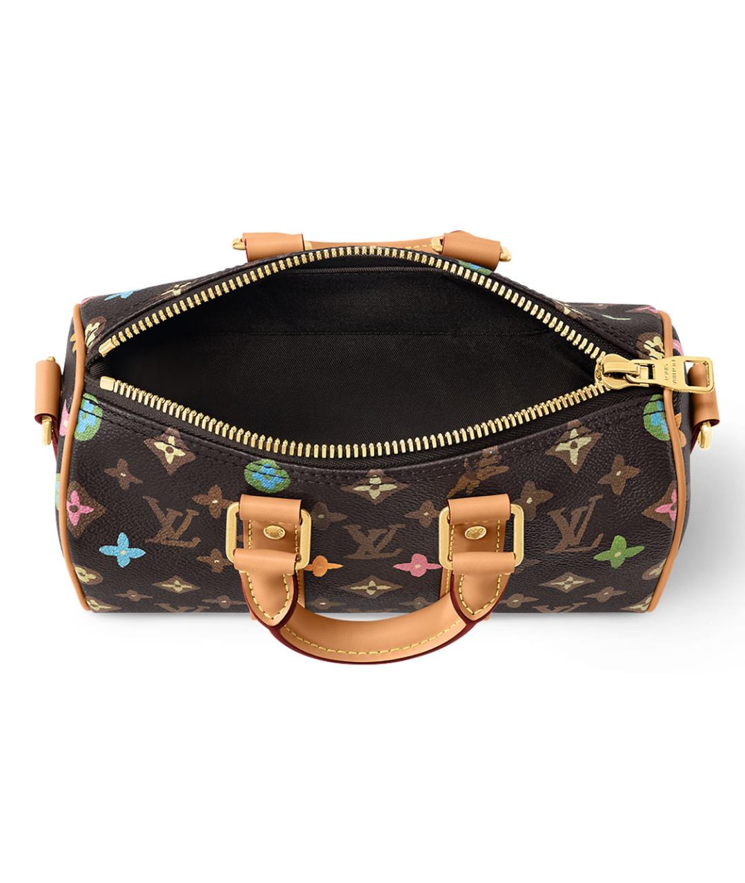 LOUIS VUITTON Коричневая кожаная сумка через плечо, фото 4