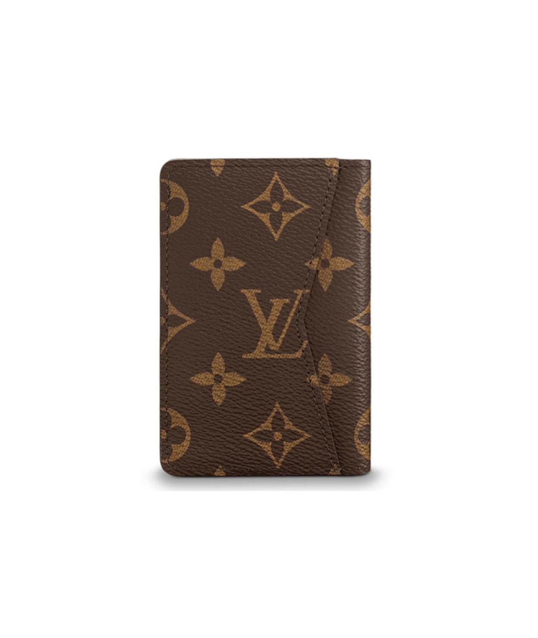 LOUIS VUITTON Коричневый кошелек, фото 3