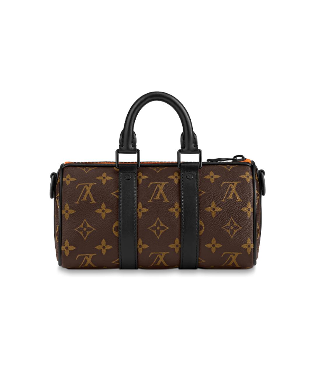 LOUIS VUITTON Коричневая кожаная сумка на плечо, фото 3