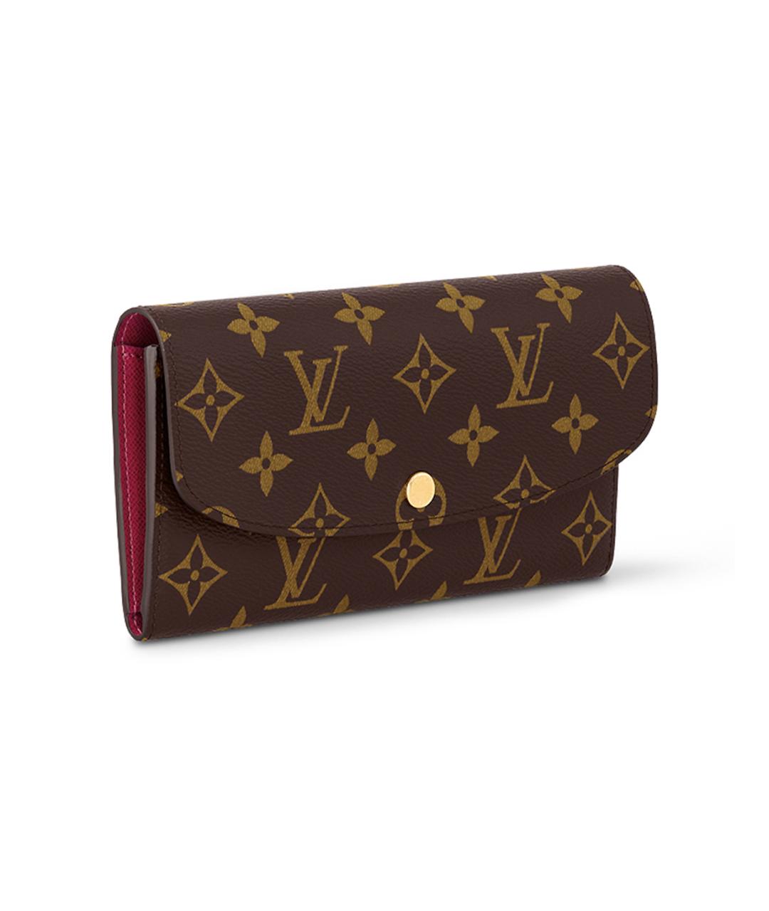 LOUIS VUITTON Коричневый кошелек, фото 2