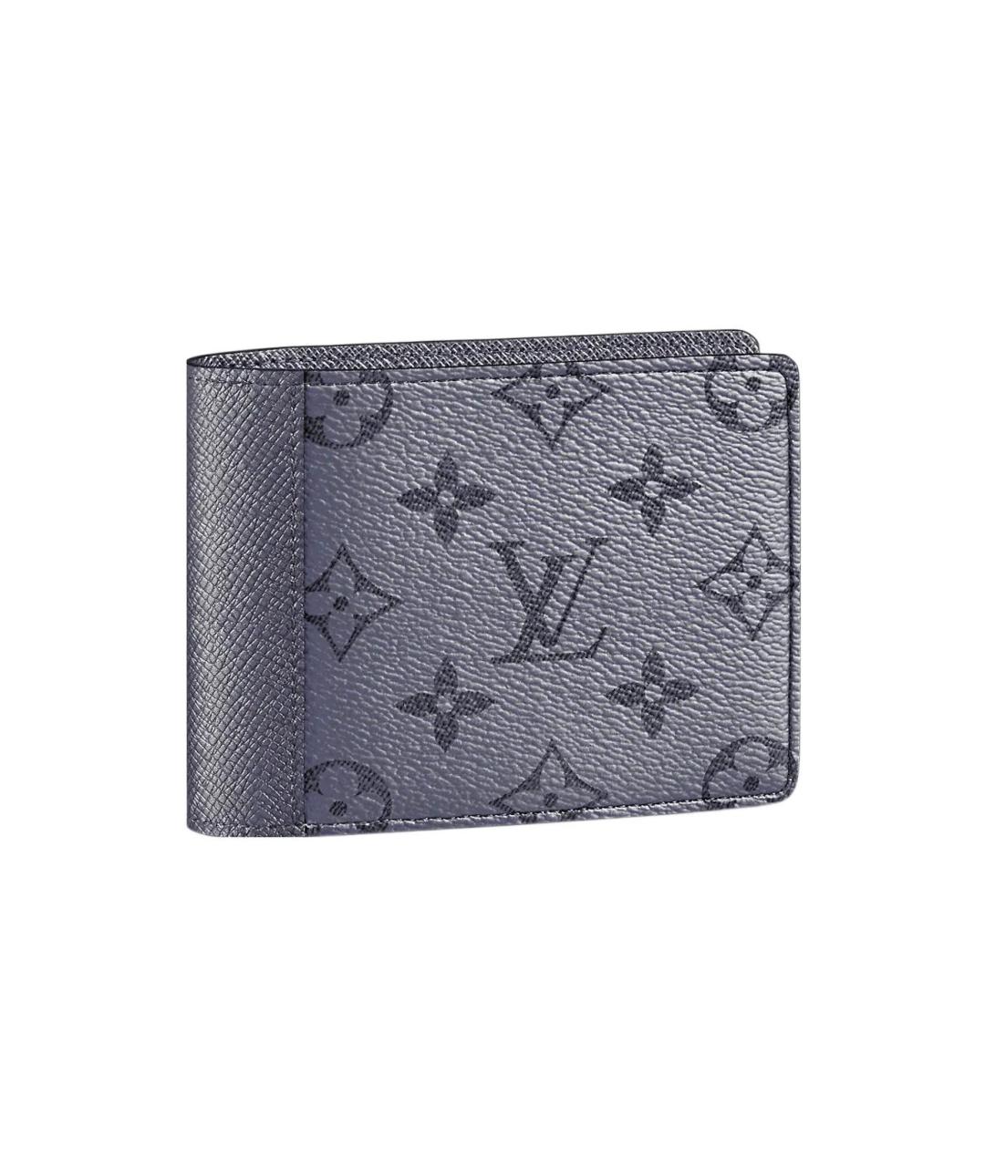 LOUIS VUITTON Серый кожаный кошелек, фото 1