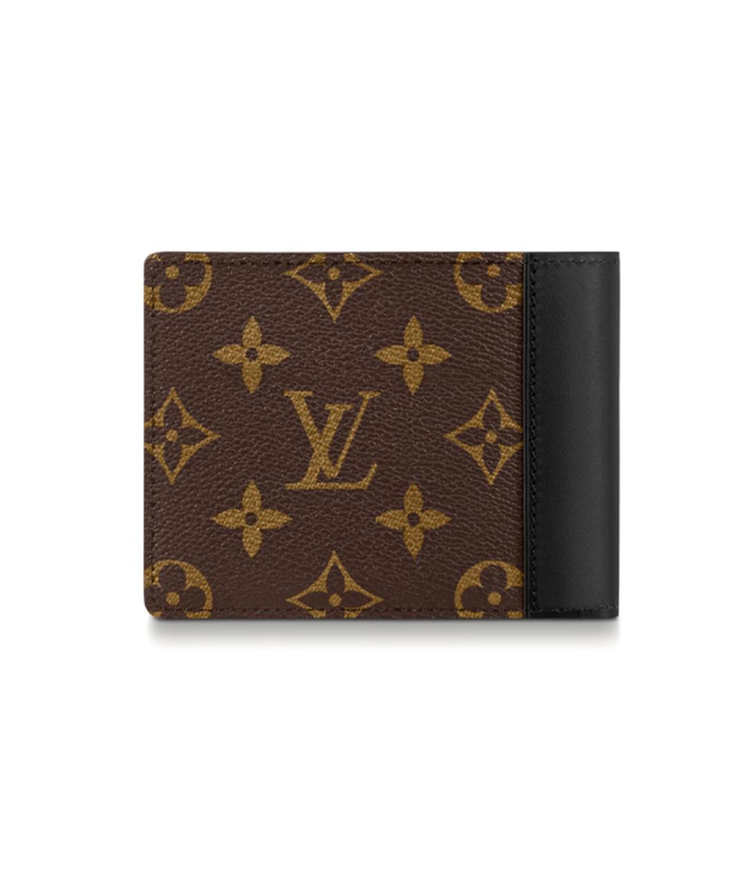 LOUIS VUITTON Коричневый кожаный кошелек, фото 3