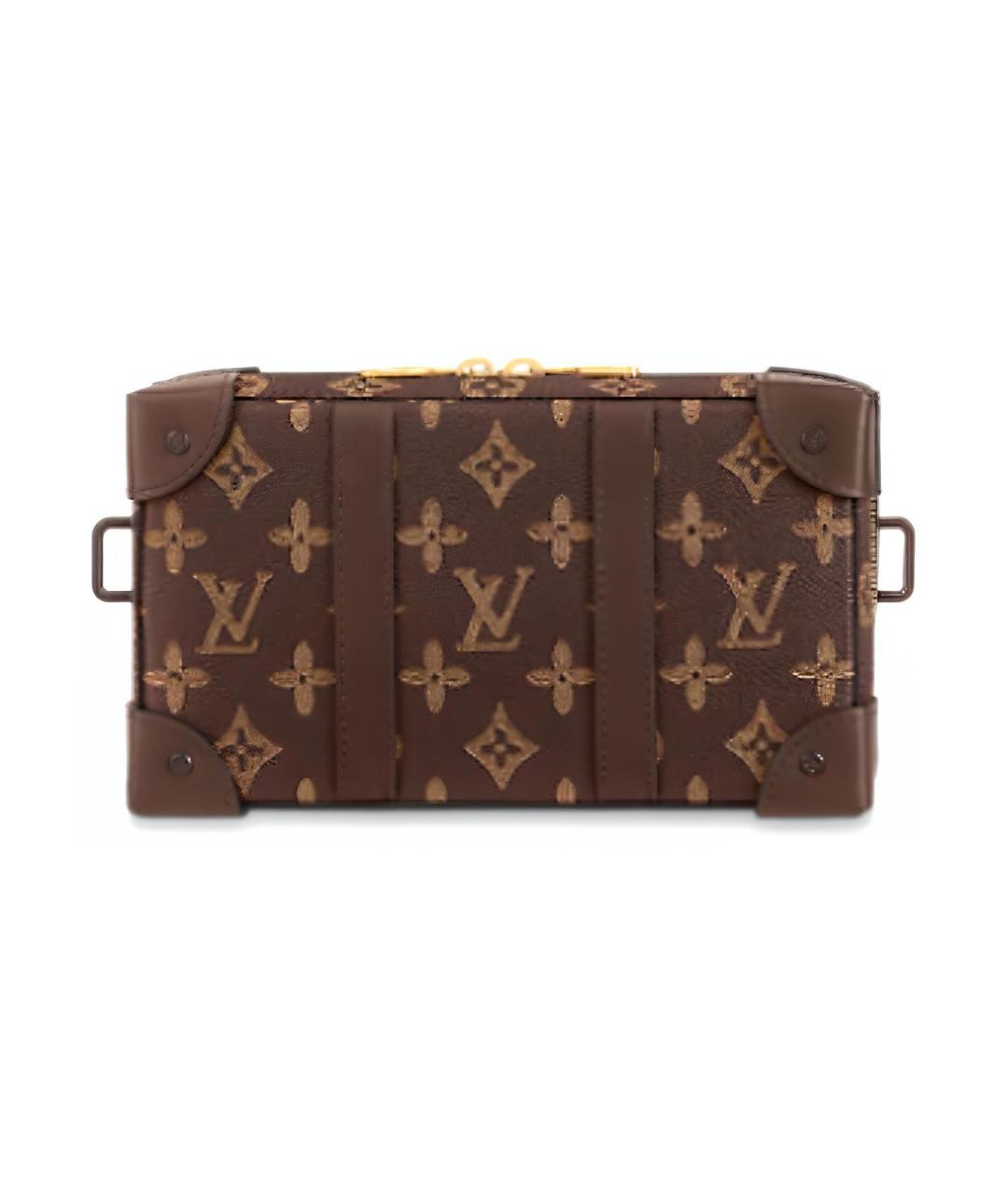 LOUIS VUITTON Коричневый кожаный кошелек, фото 2