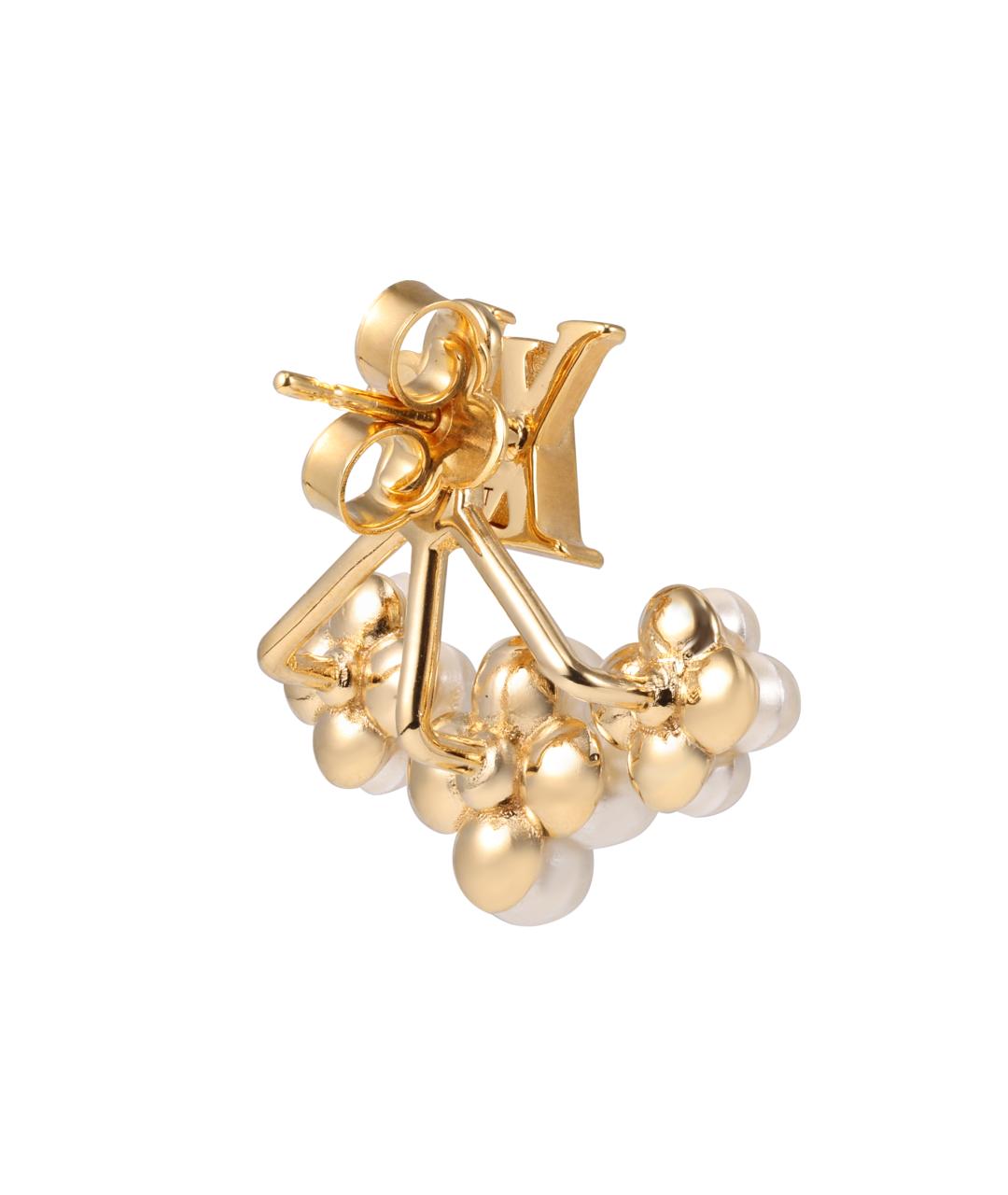 LOUIS VUITTON Золотые серьги, фото 4