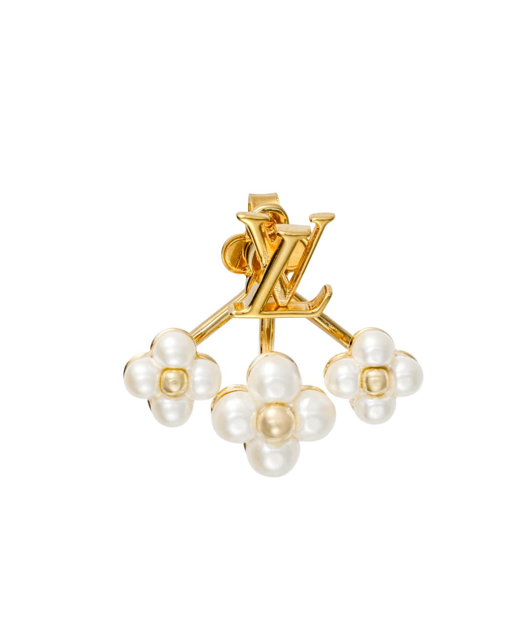 LOUIS VUITTON Золотые серьги, фото 2