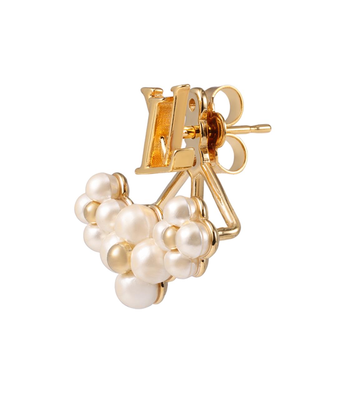 LOUIS VUITTON Золотые серьги, фото 3