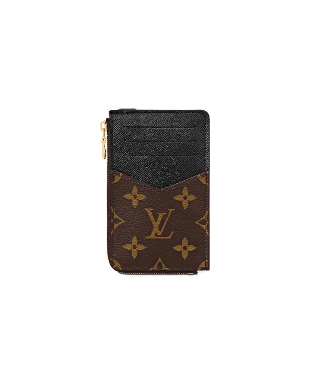 LOUIS VUITTON Коричневый кардхолдер, фото 3
