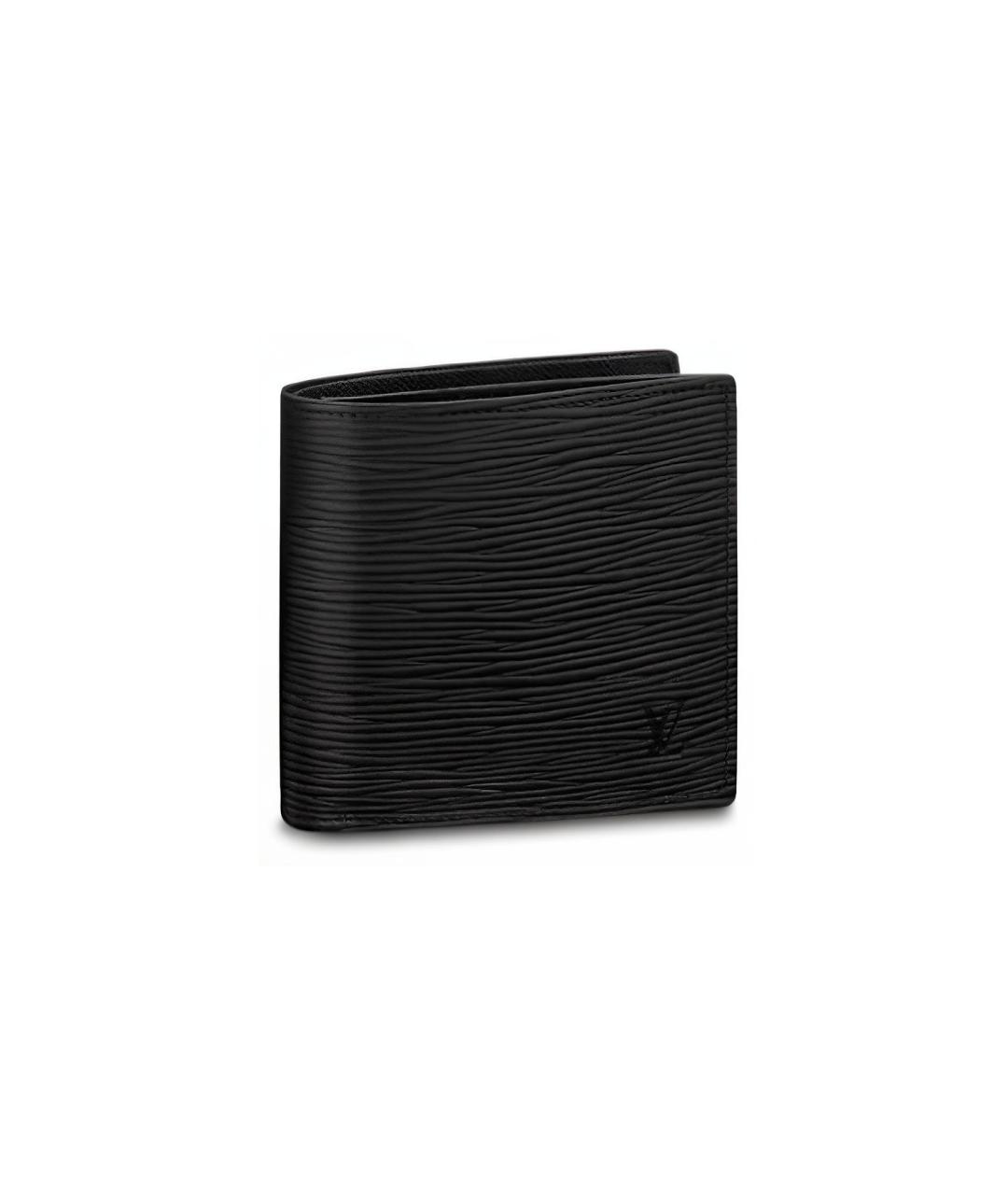 LOUIS VUITTON Черный кожаный кошелек, фото 1