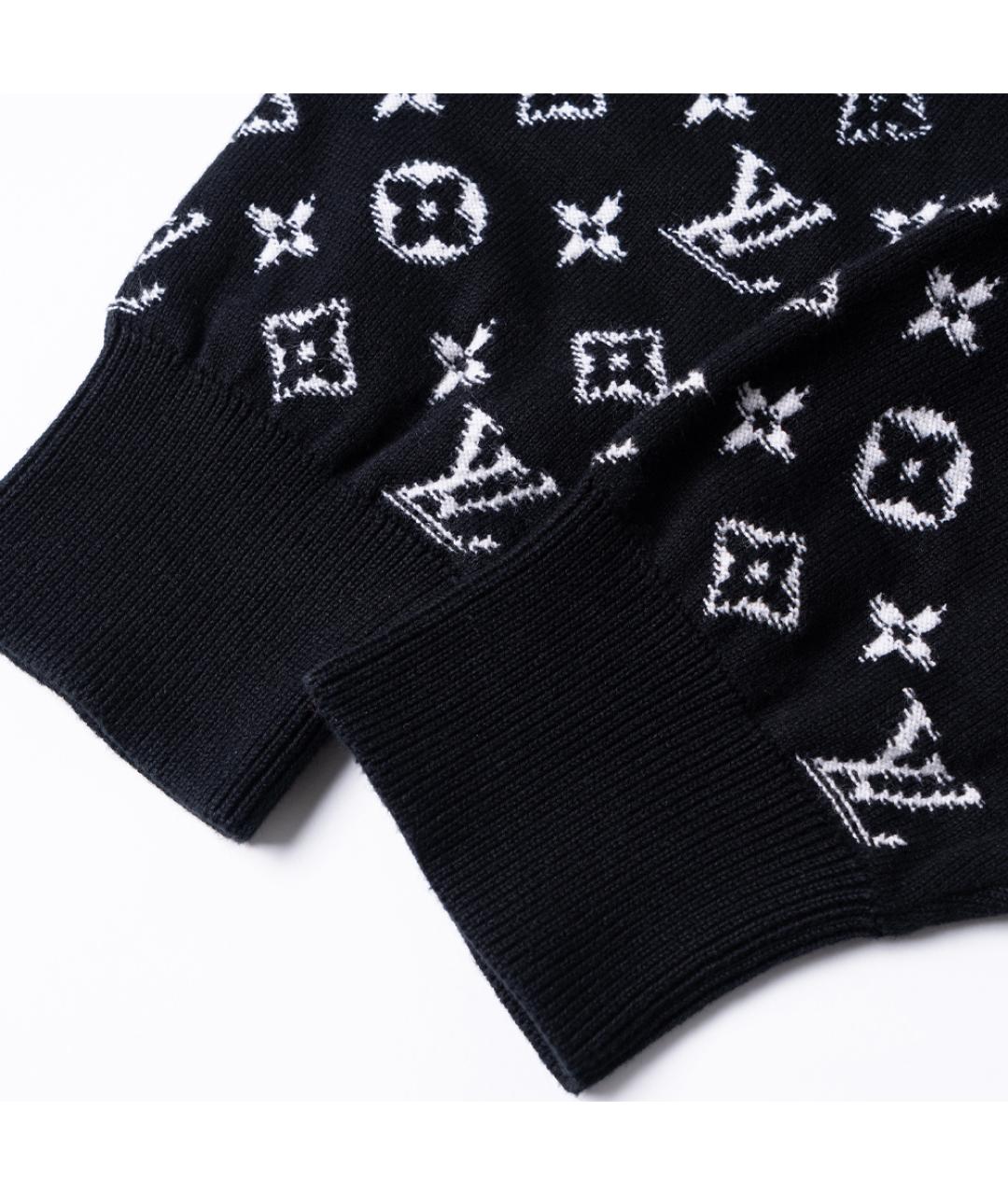 LOUIS VUITTON Черный хлопковый джемпер / свитер, фото 7