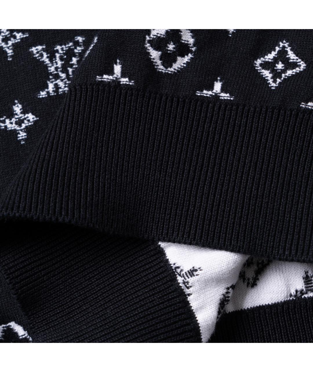 LOUIS VUITTON Черный хлопковый джемпер / свитер, фото 6