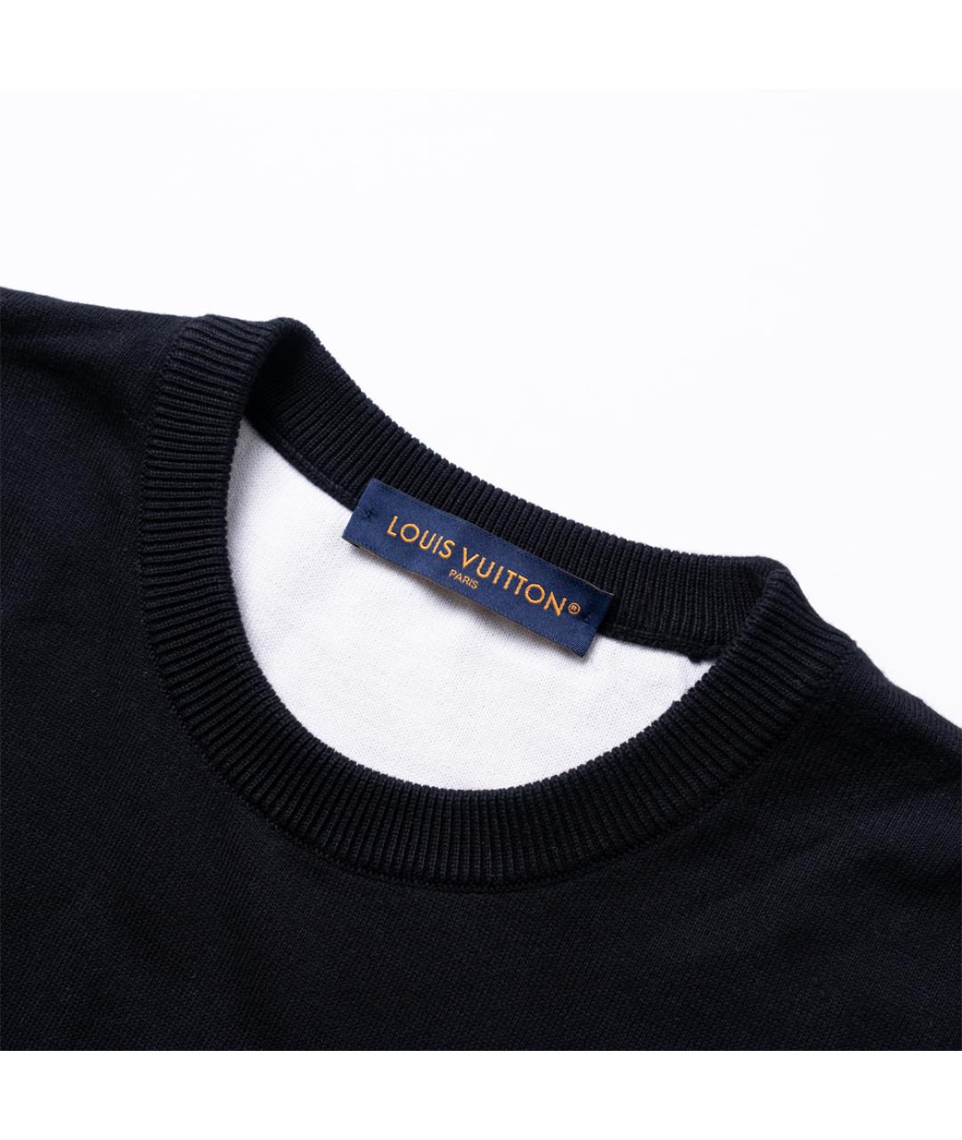 LOUIS VUITTON Черный хлопковый джемпер / свитер, фото 5