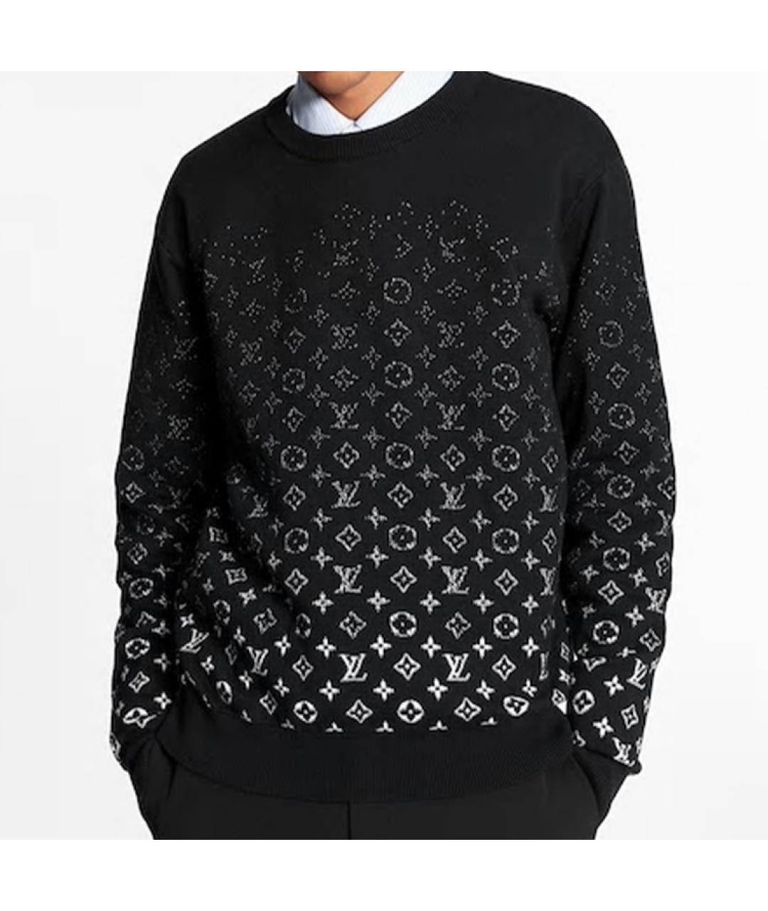 LOUIS VUITTON Черный хлопковый джемпер / свитер, фото 2