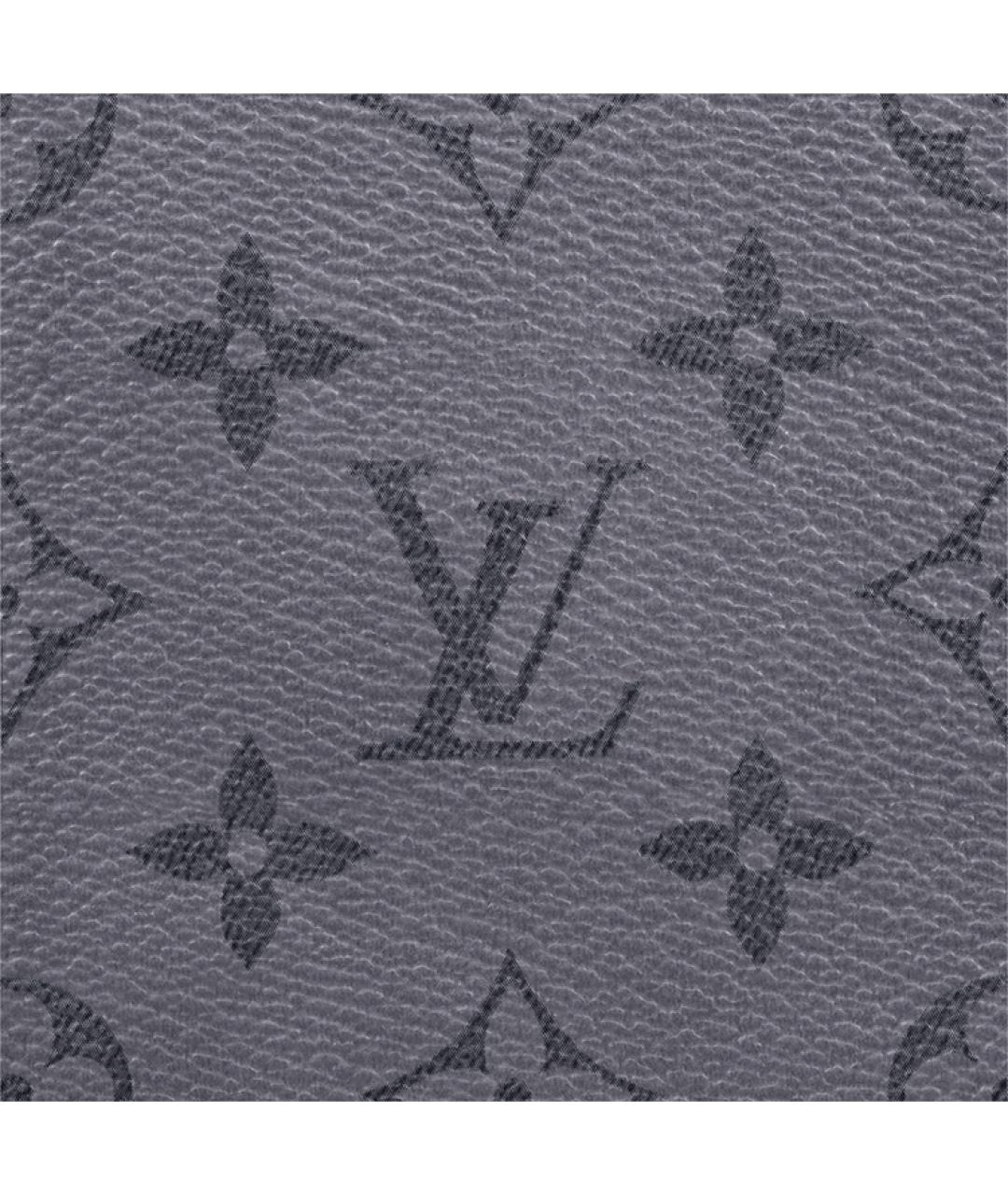 LOUIS VUITTON Серый кожаный кошелек, фото 5