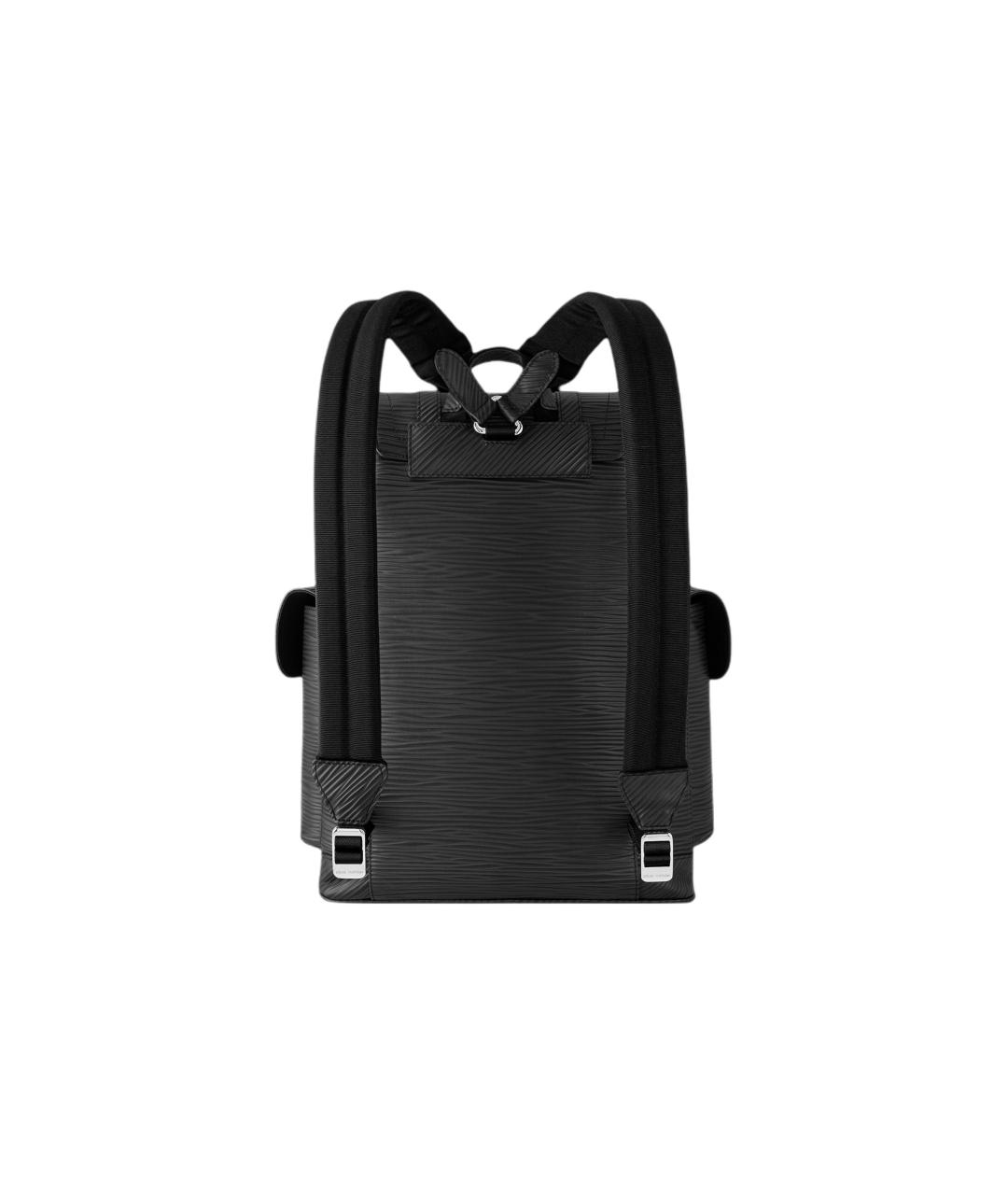 LOUIS VUITTON Черный кожаный рюкзак, фото 3