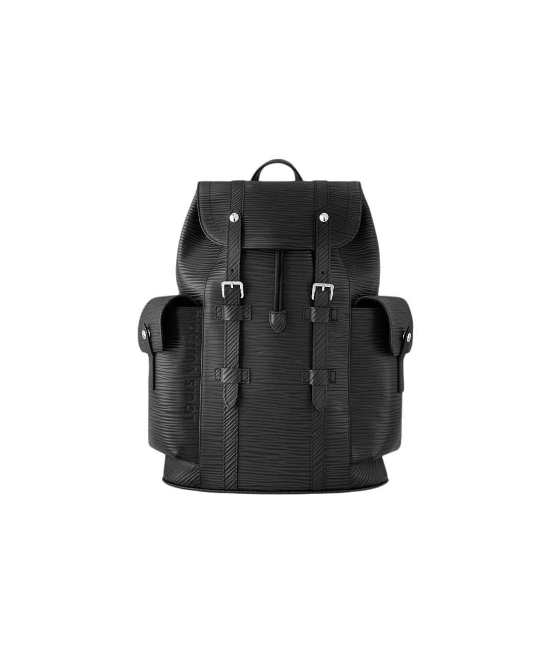 LOUIS VUITTON Черный кожаный рюкзак, фото 1