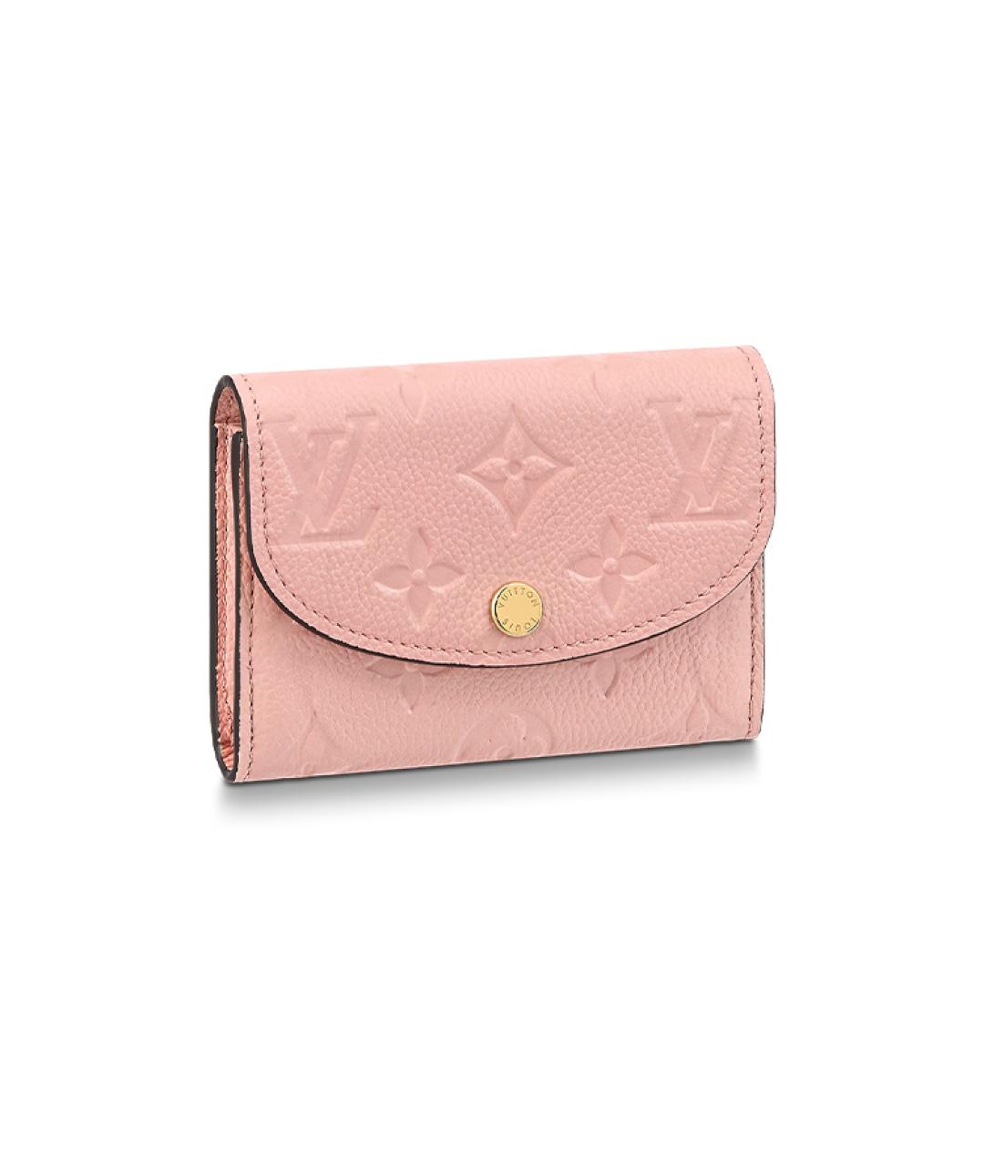 LOUIS VUITTON Розовый кожаный кошелек, фото 1