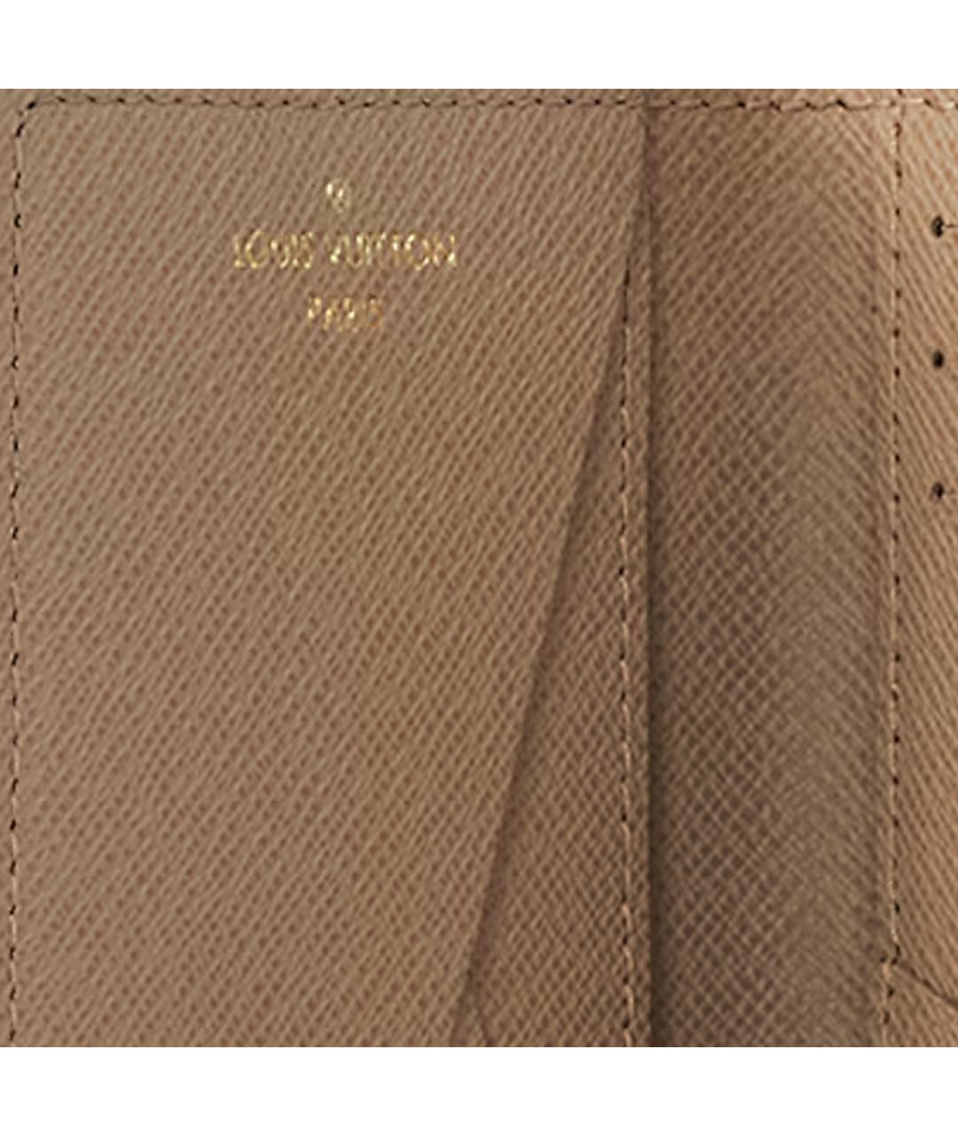 LOUIS VUITTON Желтый кожаный кошелек, фото 5