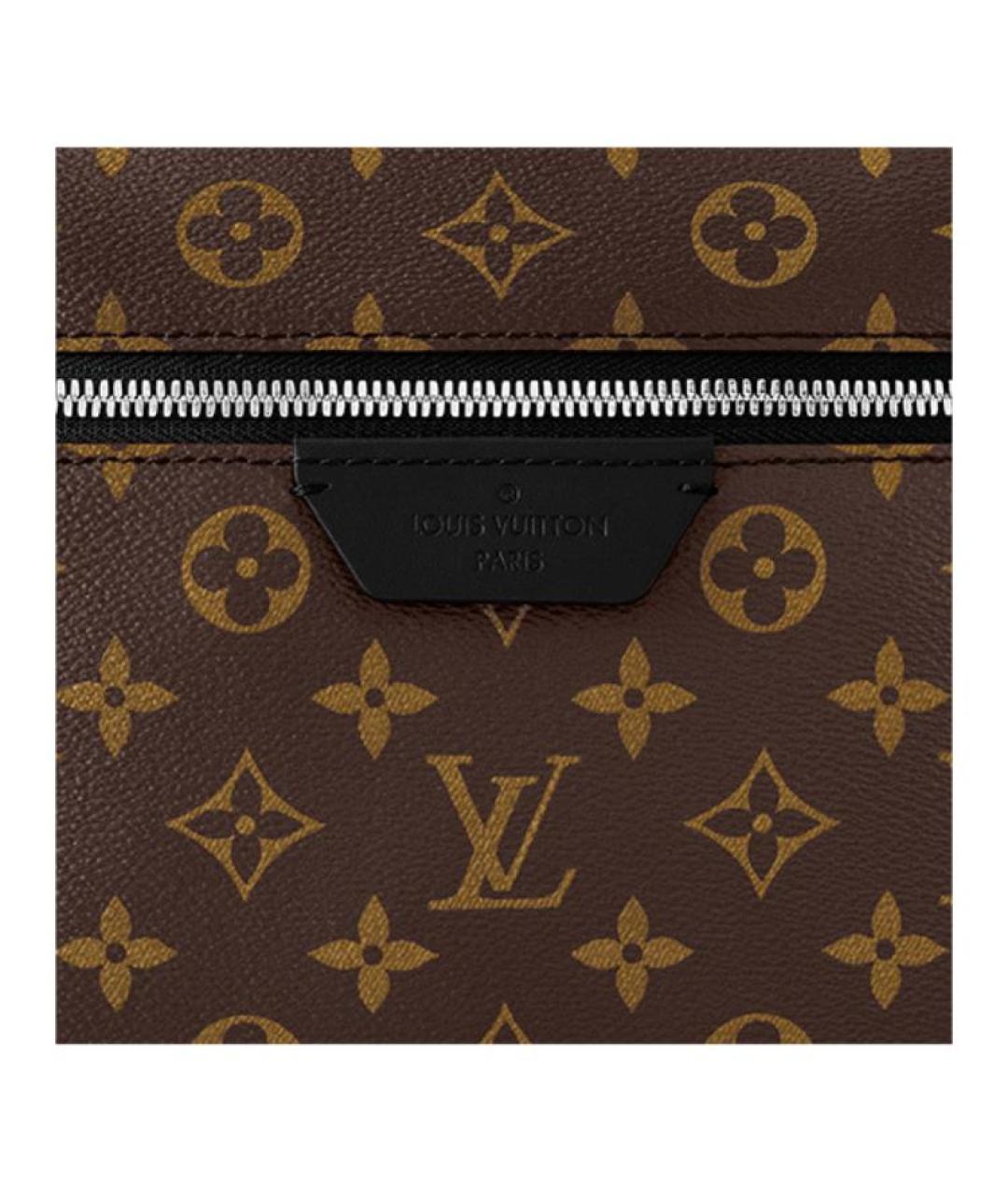 LOUIS VUITTON Коричневый кожаный рюкзак, фото 4