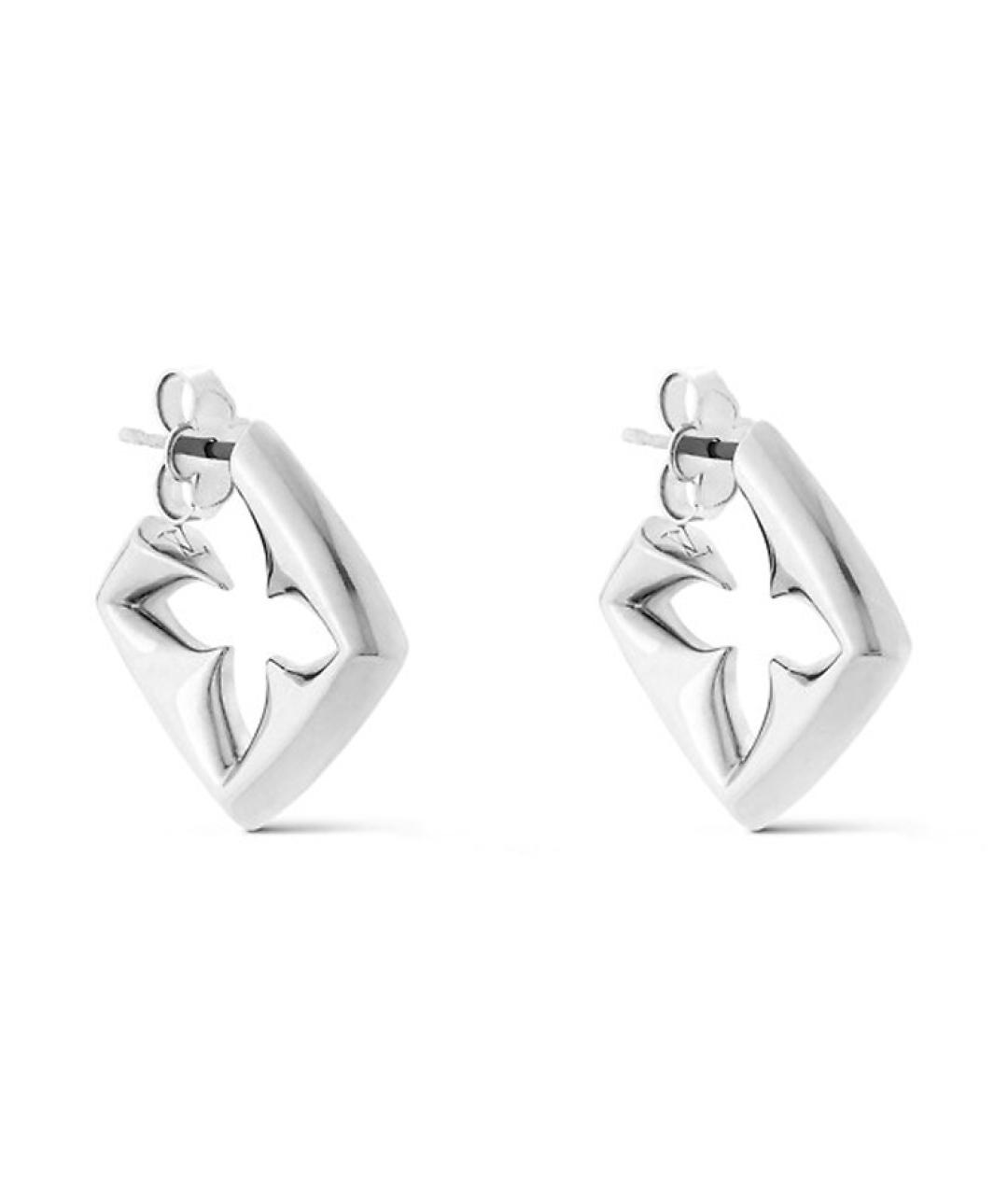 LOUIS VUITTON Серебряные металлические серьги, фото 3