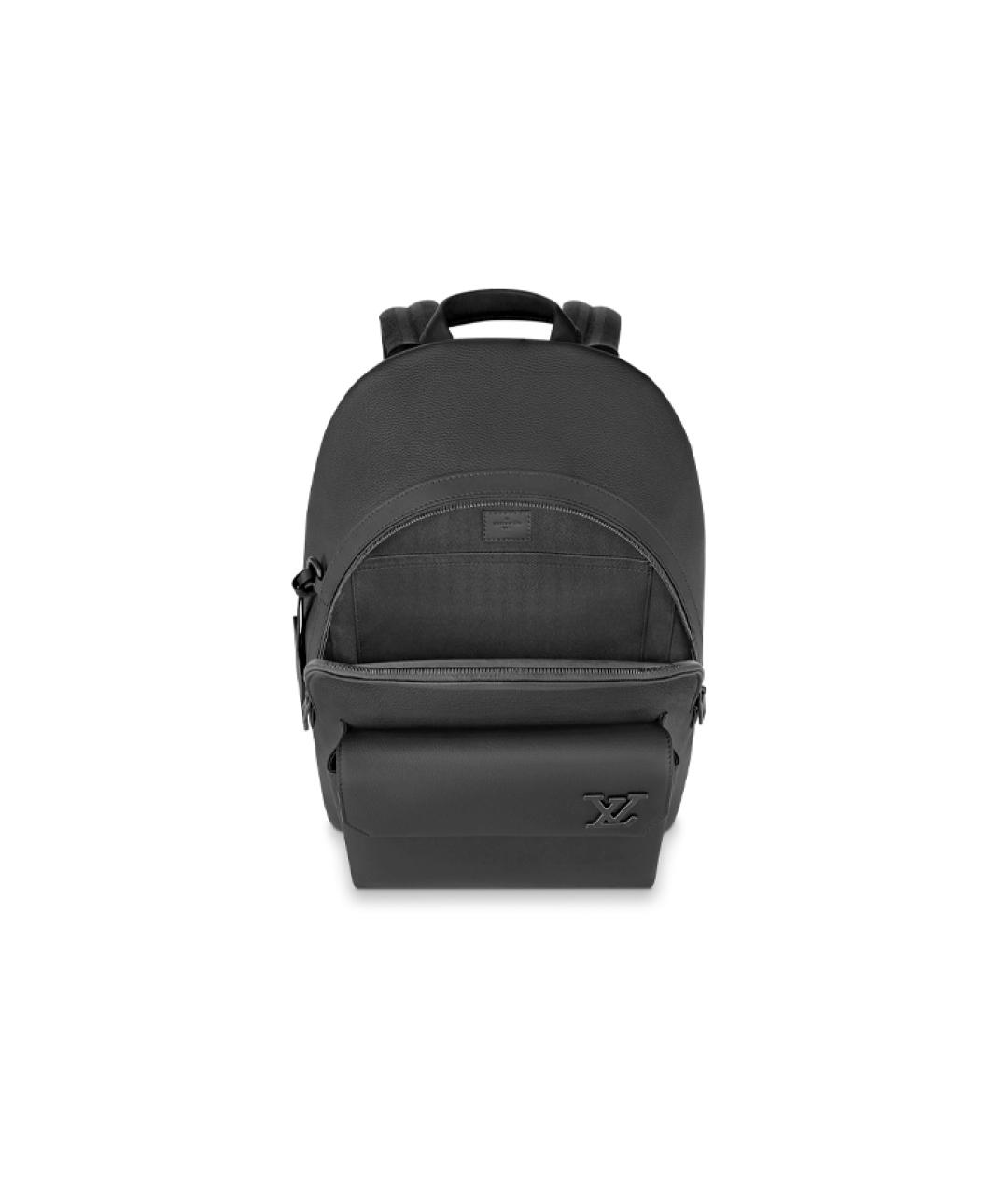 LOUIS VUITTON Черный кожаный рюкзак, фото 3