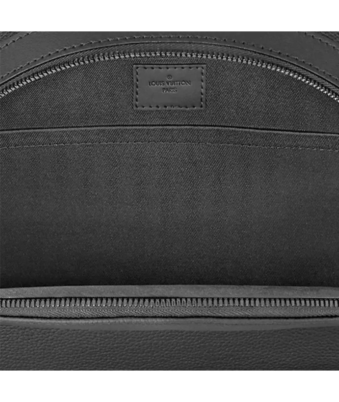 LOUIS VUITTON Черный кожаный рюкзак, фото 5