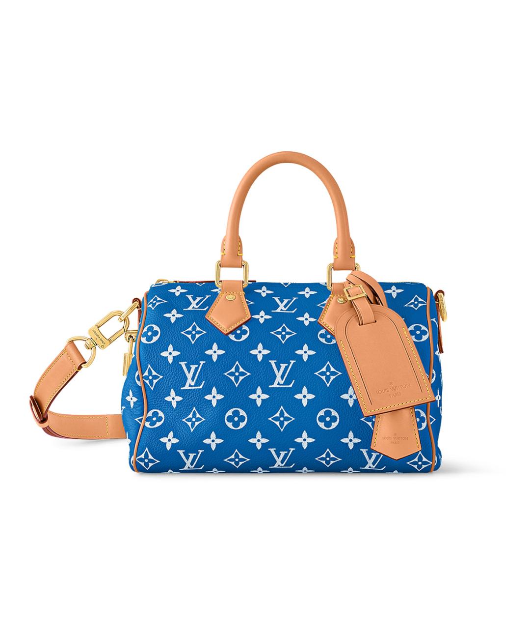 LOUIS VUITTON Синяя кожаная сумка на плечо, фото 1