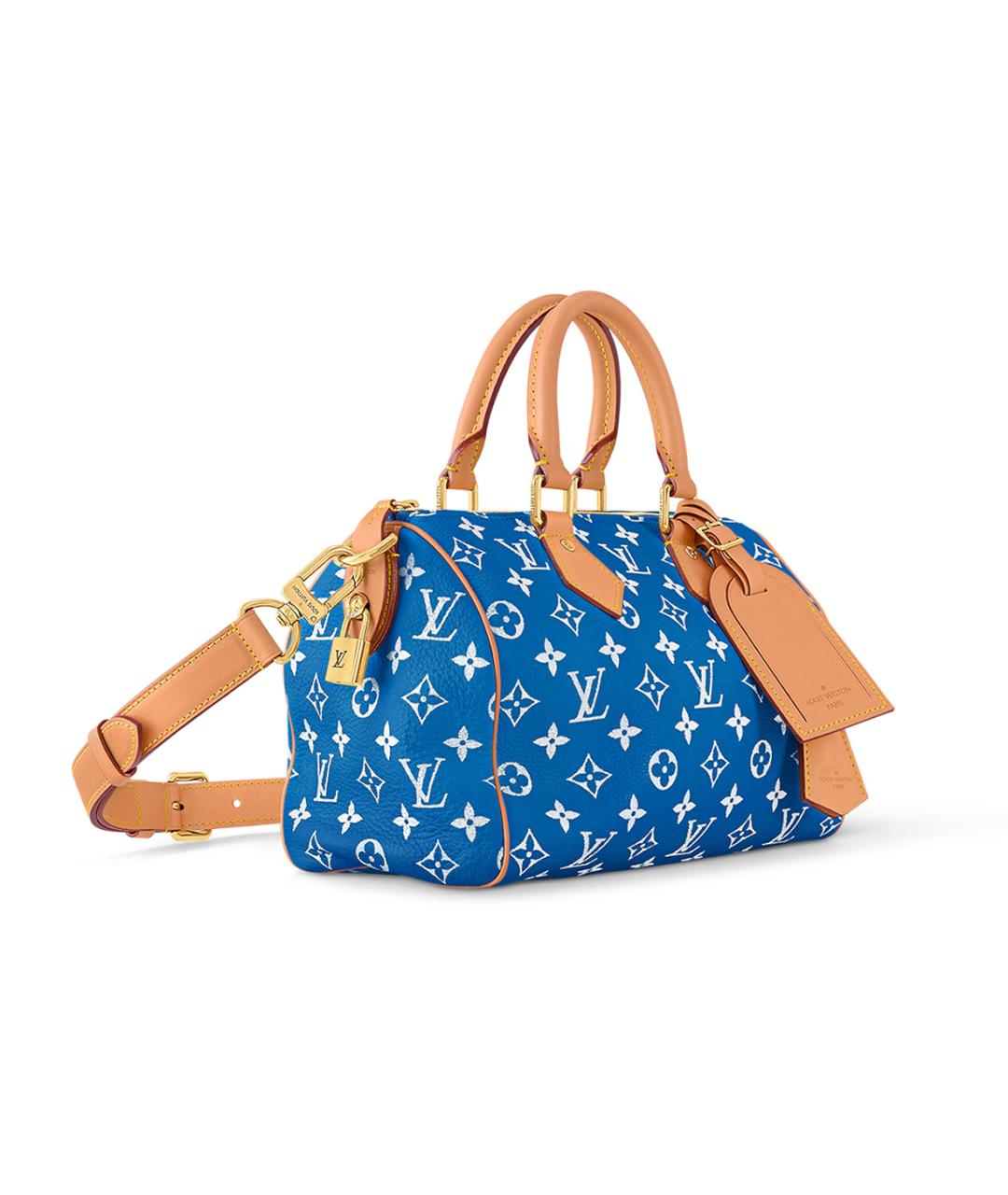 LOUIS VUITTON Синяя кожаная сумка на плечо, фото 2