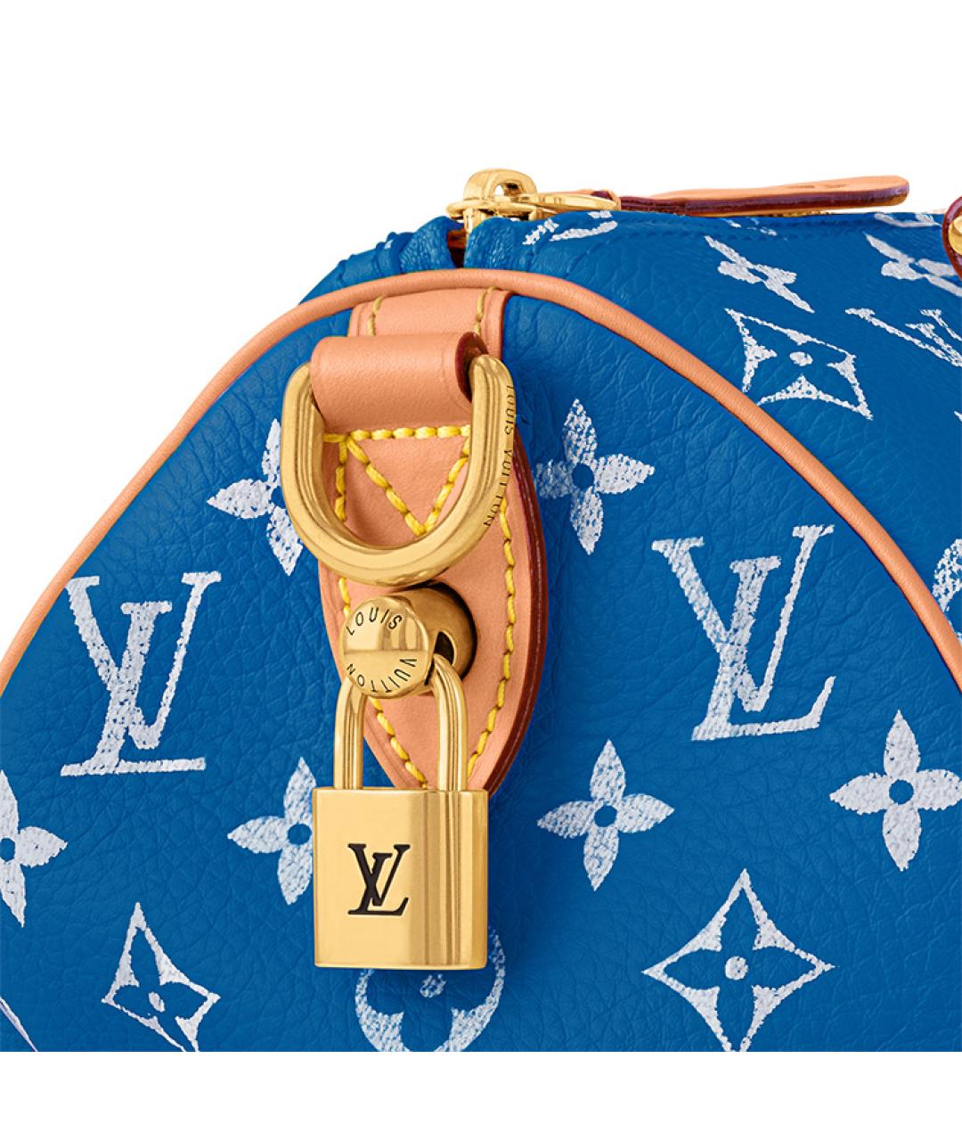 LOUIS VUITTON Синяя кожаная сумка на плечо, фото 6