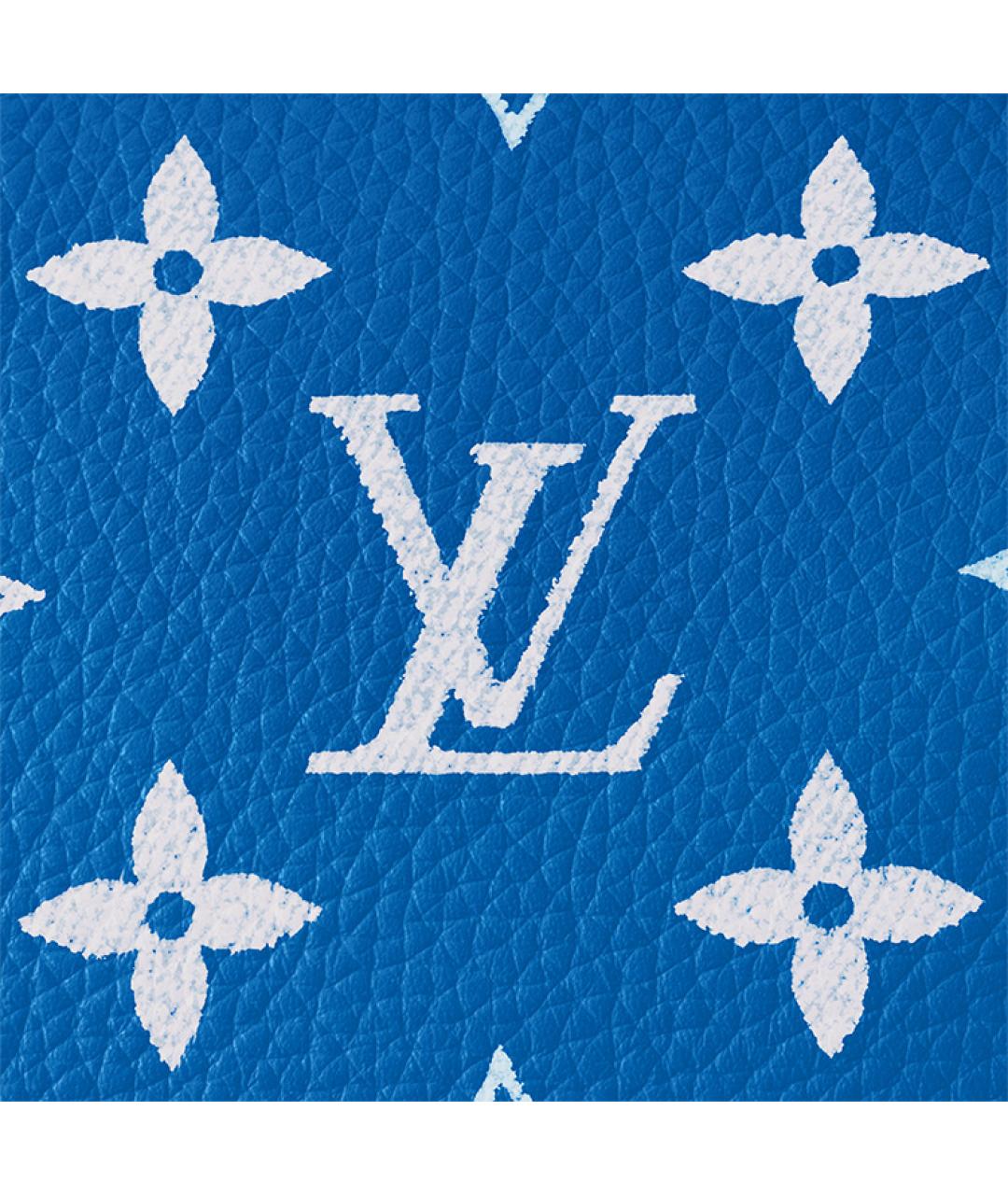 LOUIS VUITTON Синяя кожаная сумка на плечо, фото 8