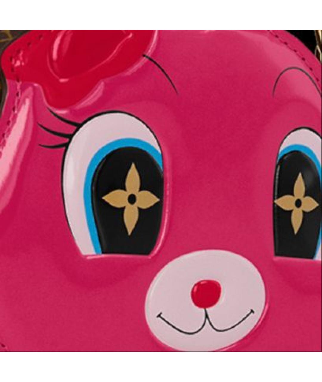 LOUIS VUITTON Розовый кожаный кошелек, фото 5