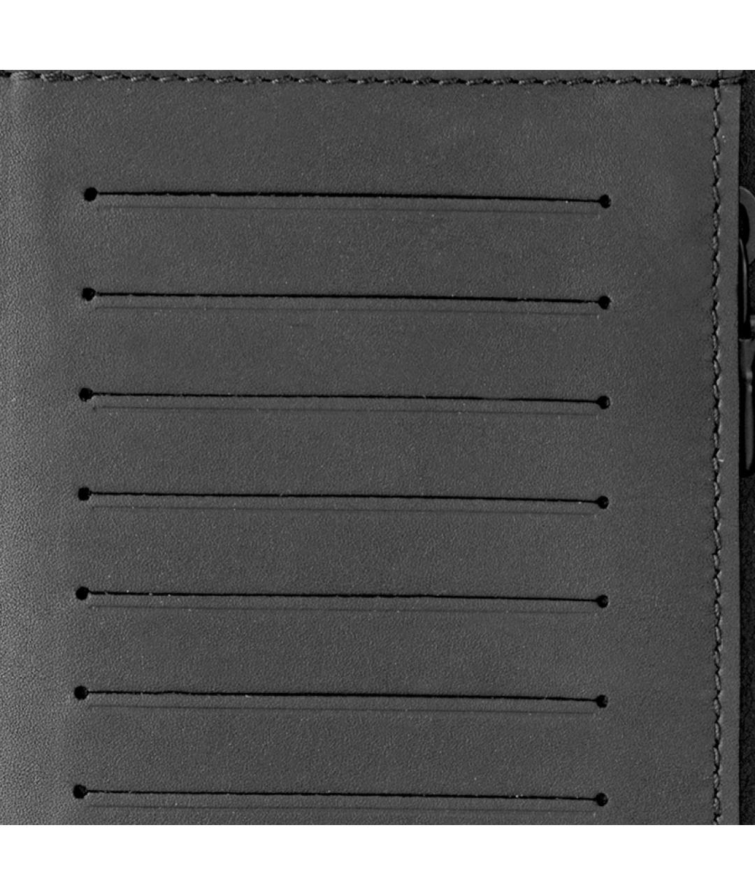 LOUIS VUITTON Черный кожаный кошелек, фото 6