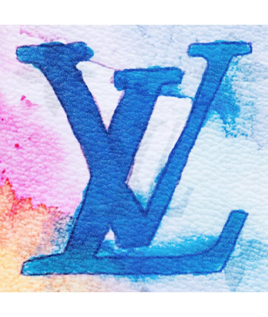 LOUIS VUITTON Синий кожаный кошелек, фото 5