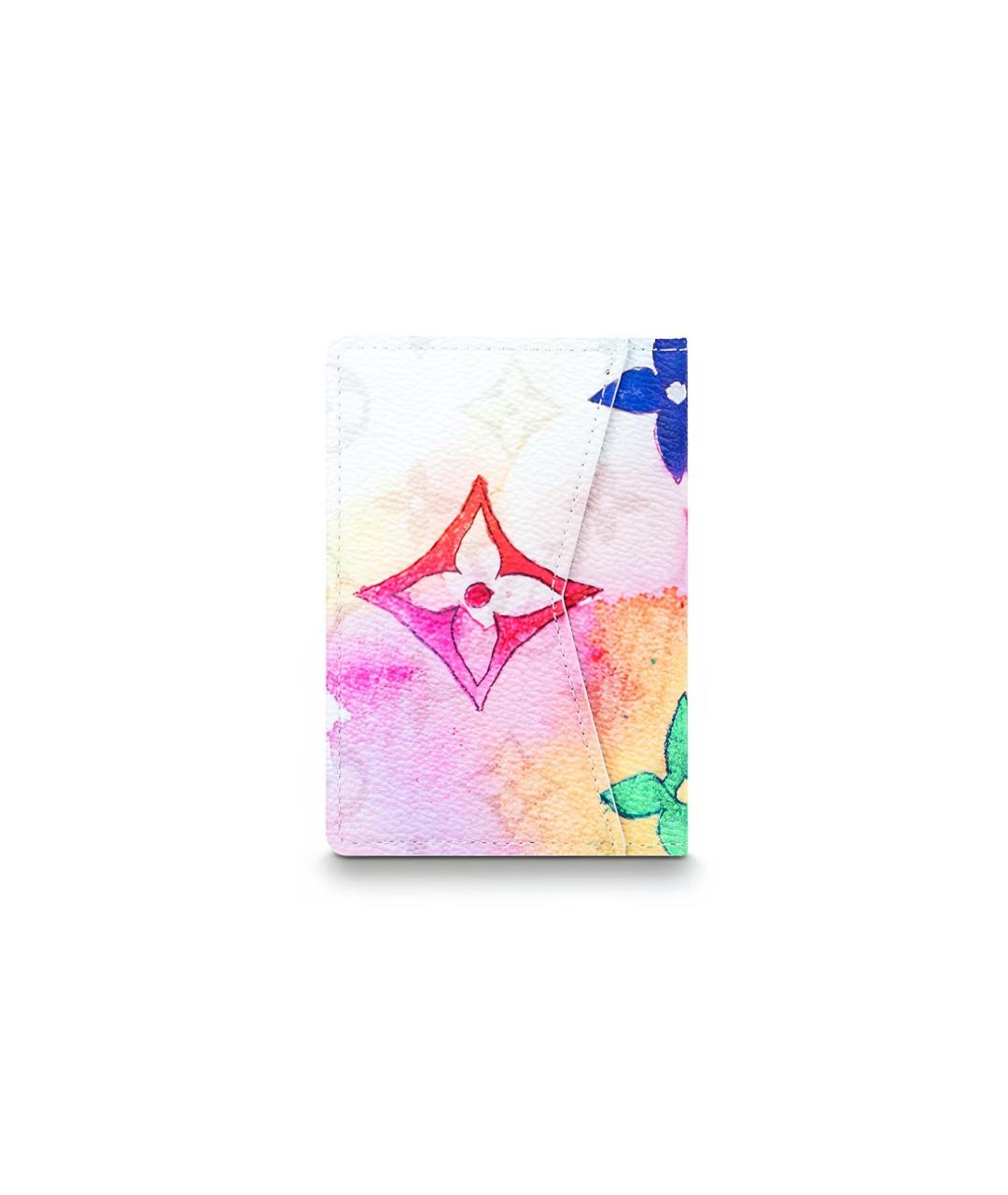 LOUIS VUITTON Синий кожаный кошелек, фото 4