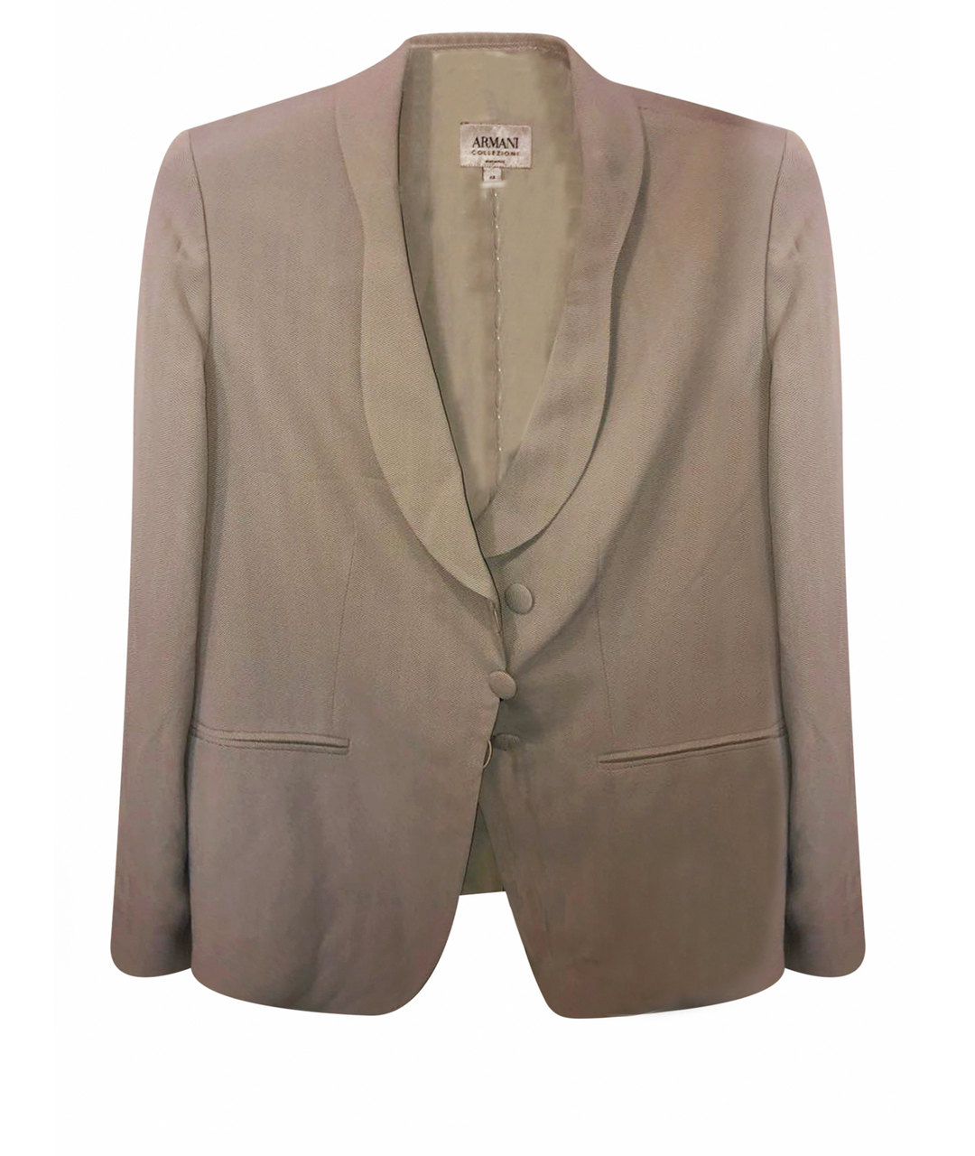 ARMANI COLLEZIONI Серый полиэстеровый пиджак, фото 1