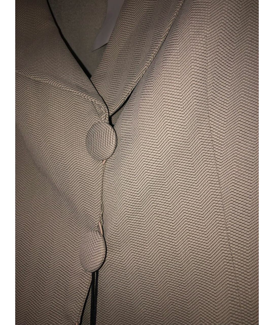ARMANI COLLEZIONI Серый полиэстеровый пиджак, фото 4