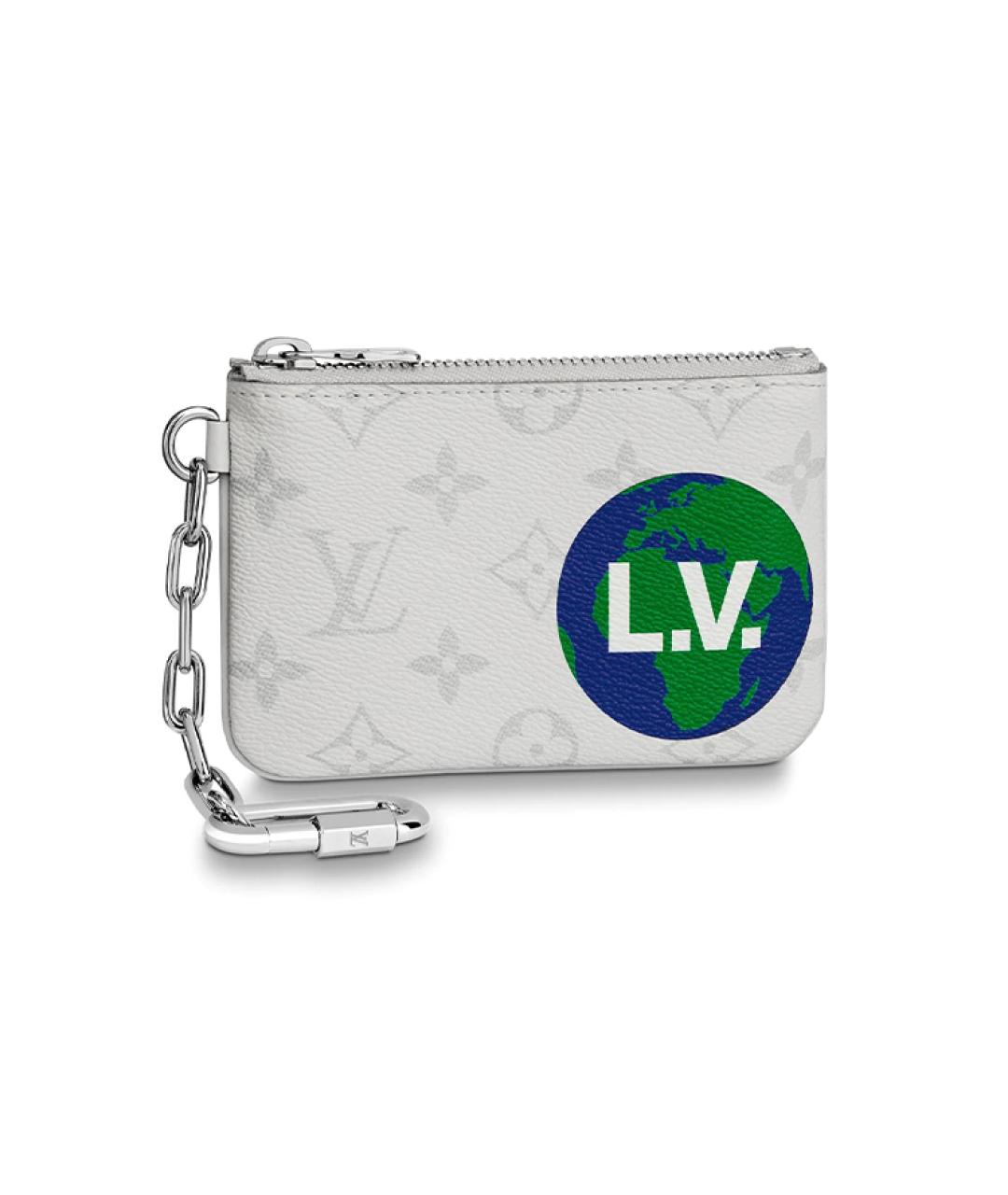 LOUIS VUITTON Серый кожаный кошелек, фото 1