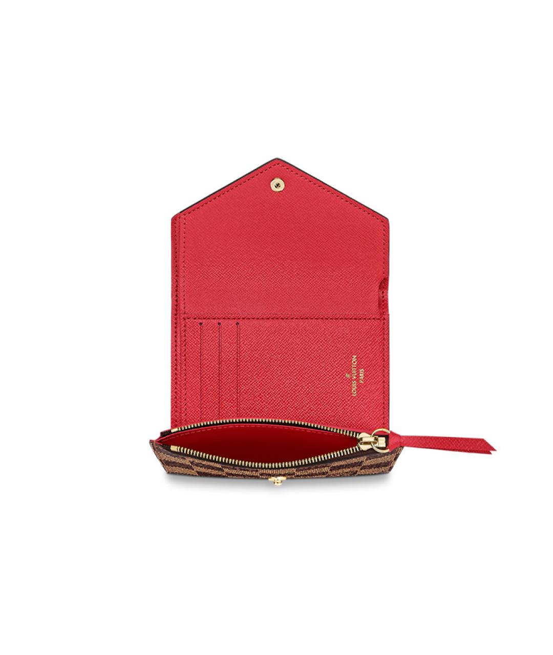 LOUIS VUITTON Коричневый кошелек, фото 5