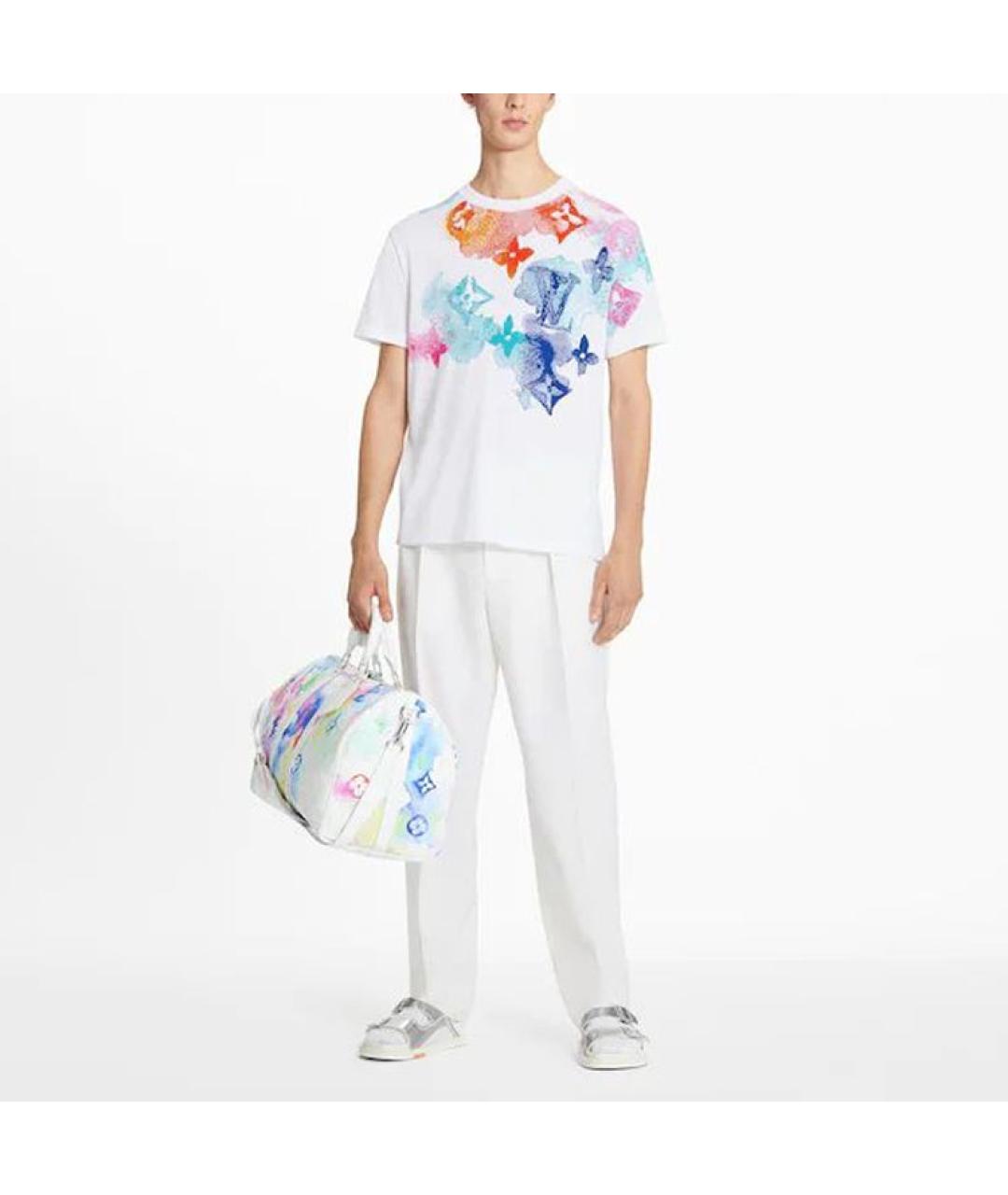 LOUIS VUITTON Мульти хлопковая футболка, фото 2