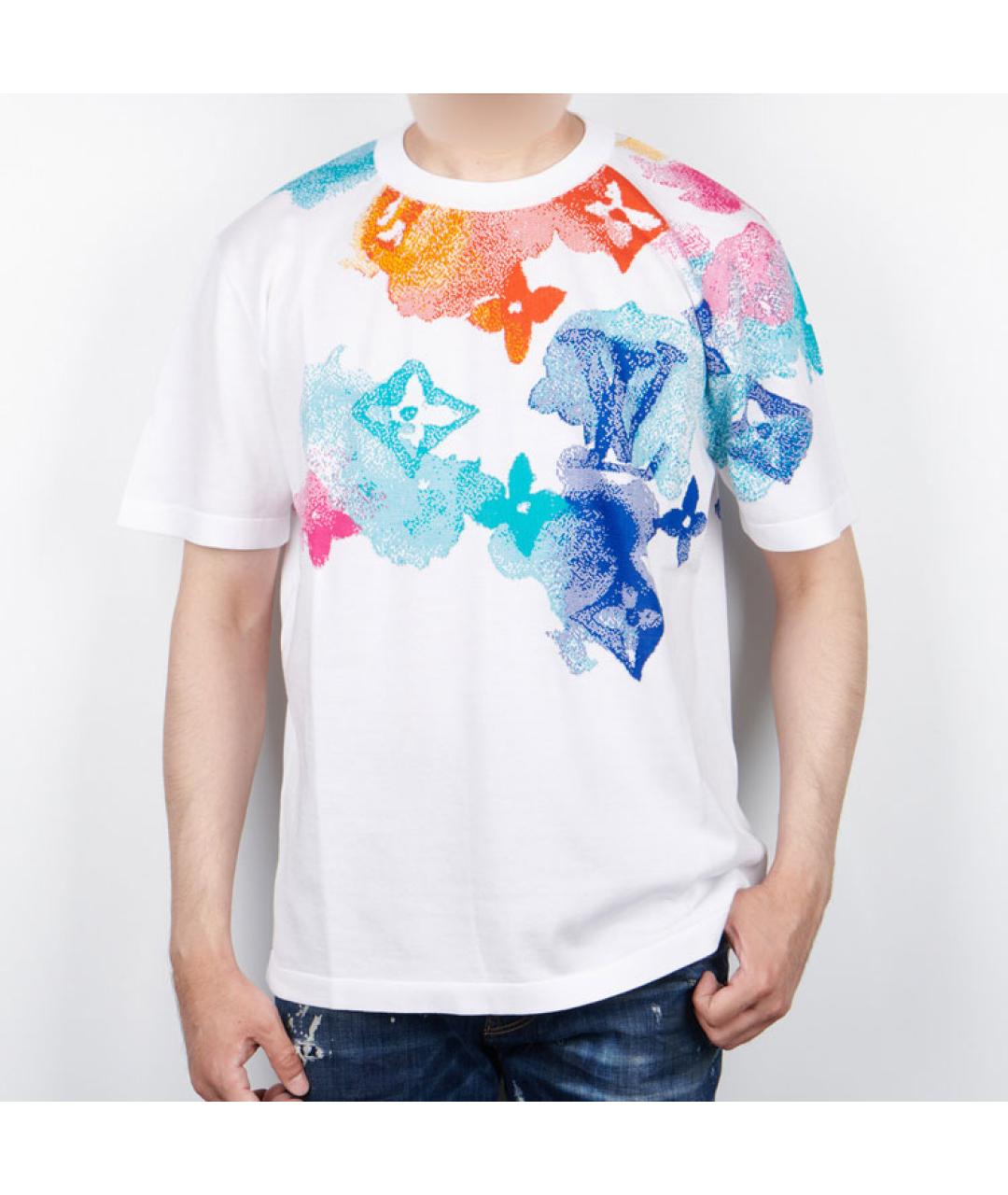 LOUIS VUITTON Мульти хлопковая футболка, фото 4