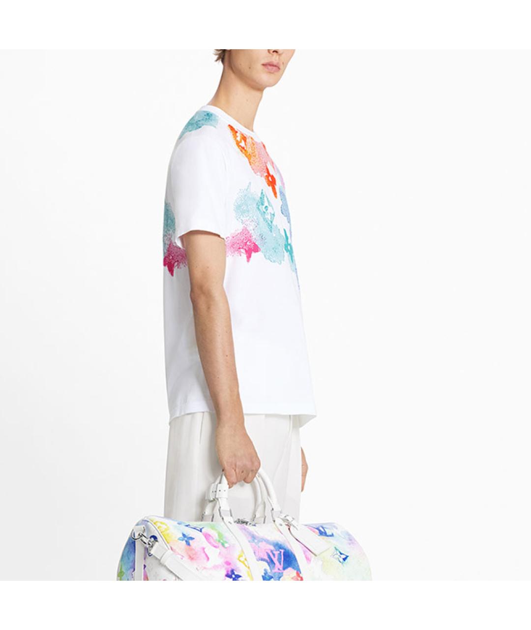 LOUIS VUITTON Мульти хлопковая футболка, фото 3