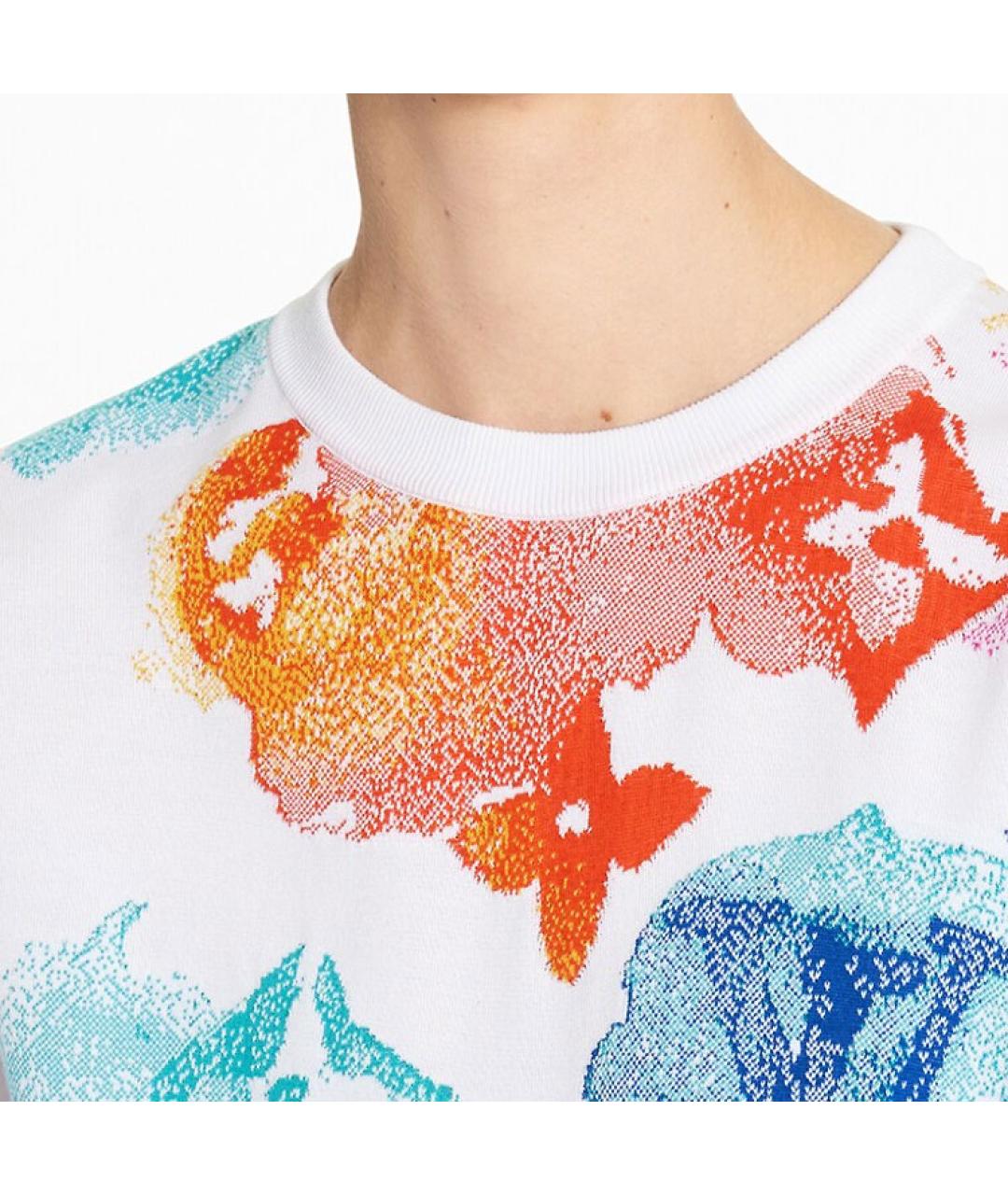 LOUIS VUITTON Мульти хлопковая футболка, фото 5