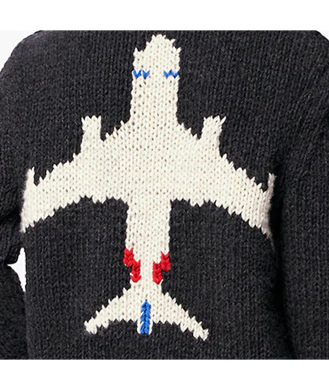 LOUIS VUITTON Серый шерстяной джемпер / свитер, фото 4