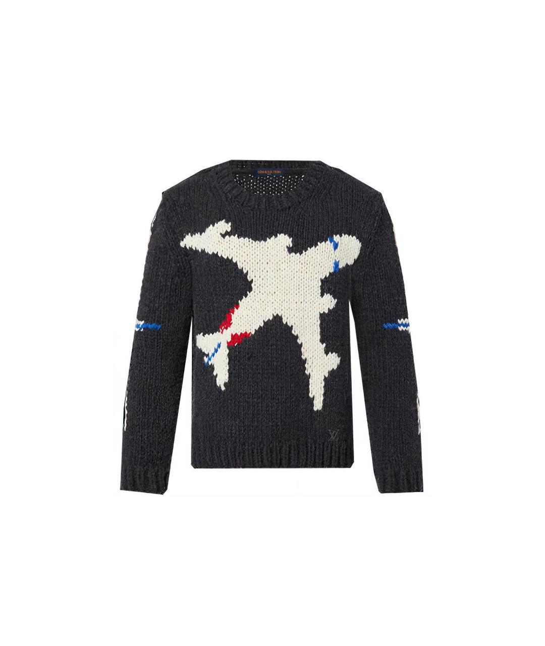 LOUIS VUITTON Серый шерстяной джемпер / свитер, фото 1