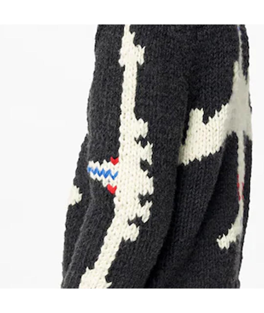 LOUIS VUITTON Серый шерстяной джемпер / свитер, фото 5