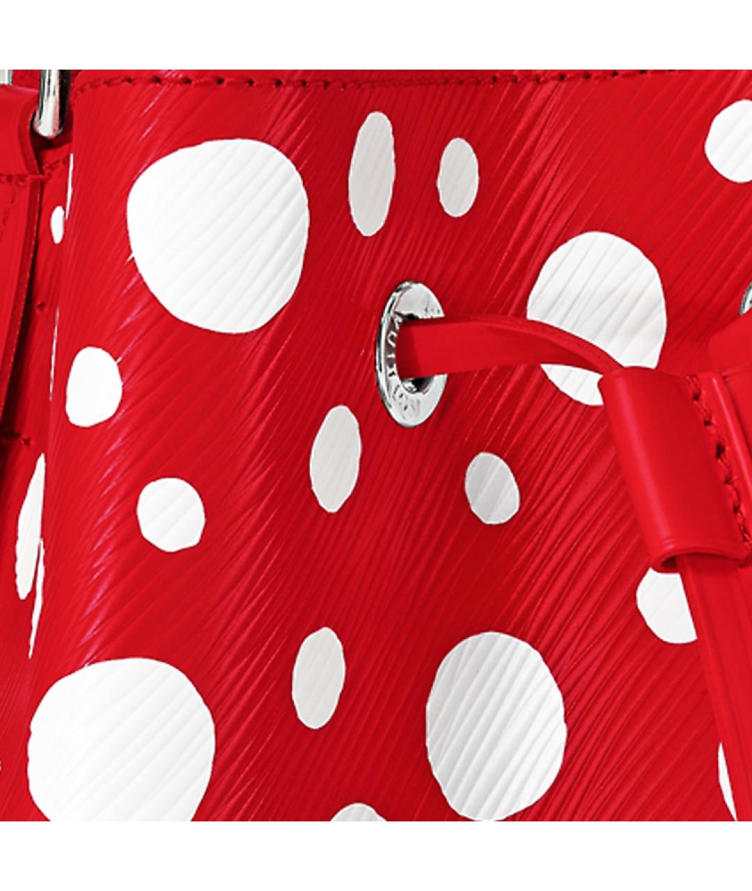 LOUIS VUITTON Красная кожаная сумка через плечо, фото 5