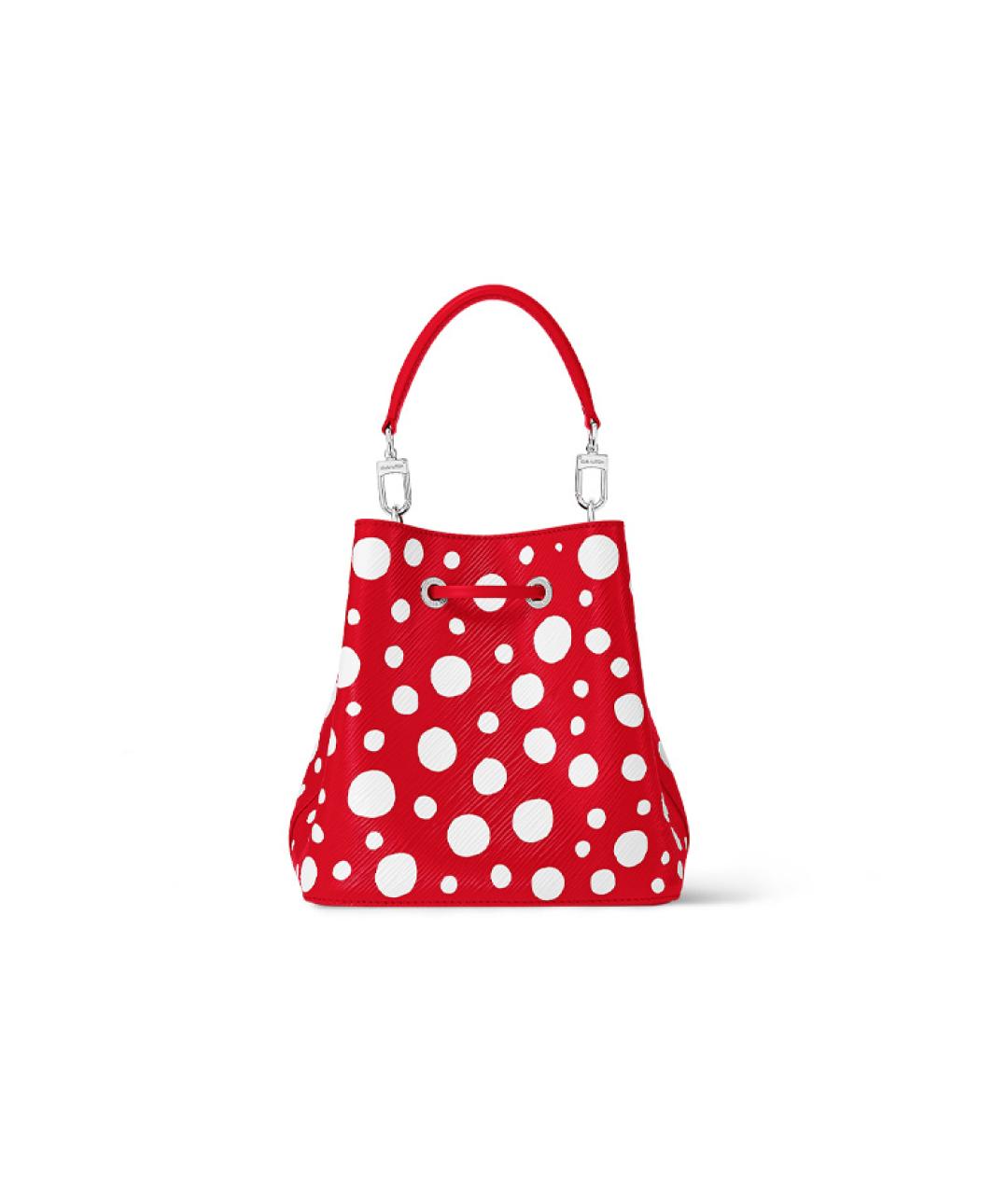 LOUIS VUITTON Красная кожаная сумка через плечо, фото 3