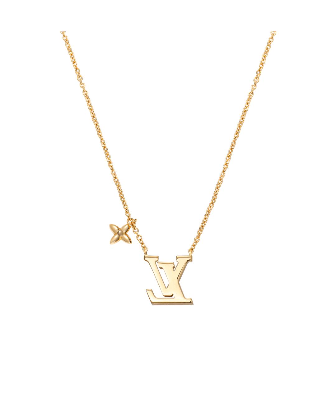 LOUIS VUITTON Золотая металлическая цепочка, фото 3