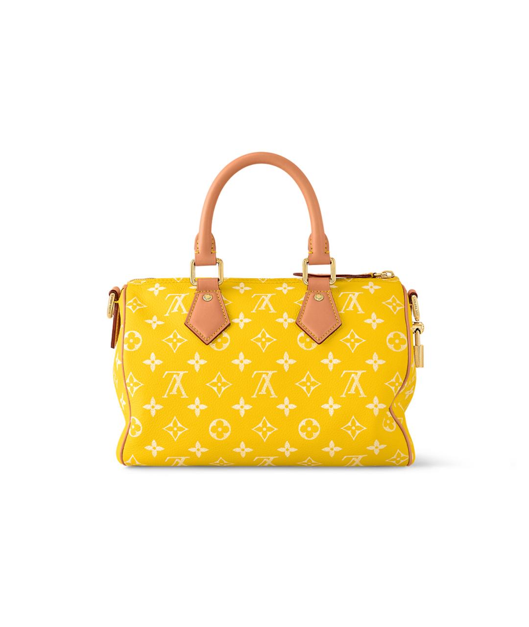 LOUIS VUITTON Желтая кожаная сумка на плечо, фото 3