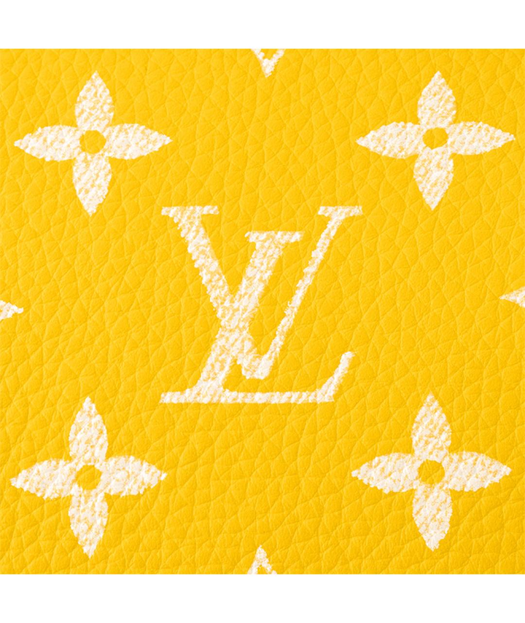 LOUIS VUITTON Желтая кожаная сумка на плечо, фото 8